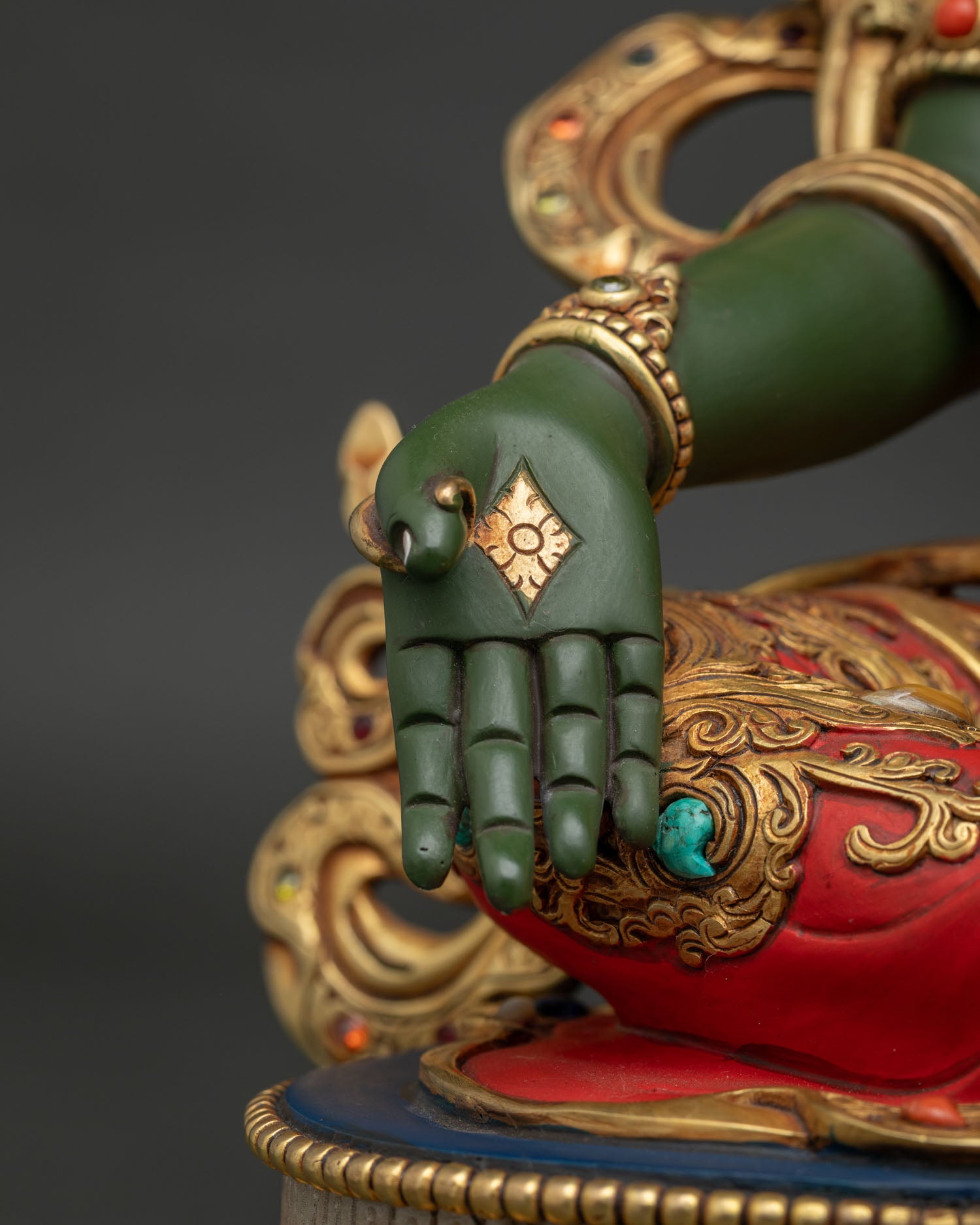 Beautiful Green Tara Statue | Buddhist Compassionate Deity