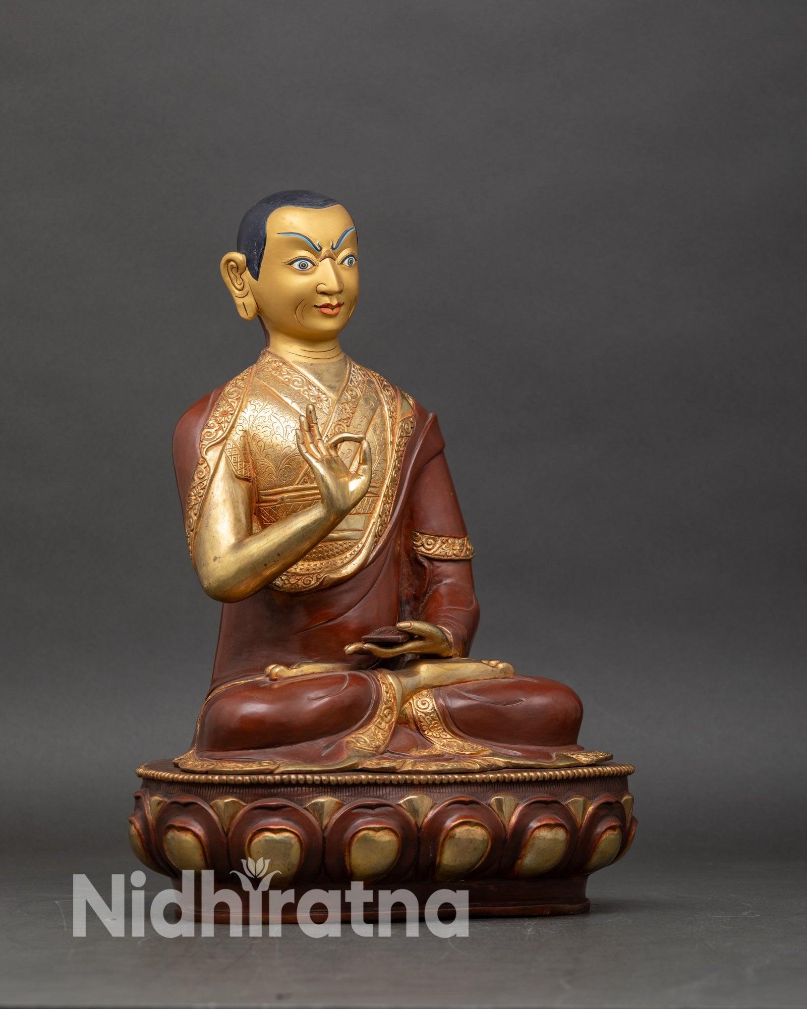 Je Tsongkhapa Statue Set | Gelug Founder Buddhist Figure