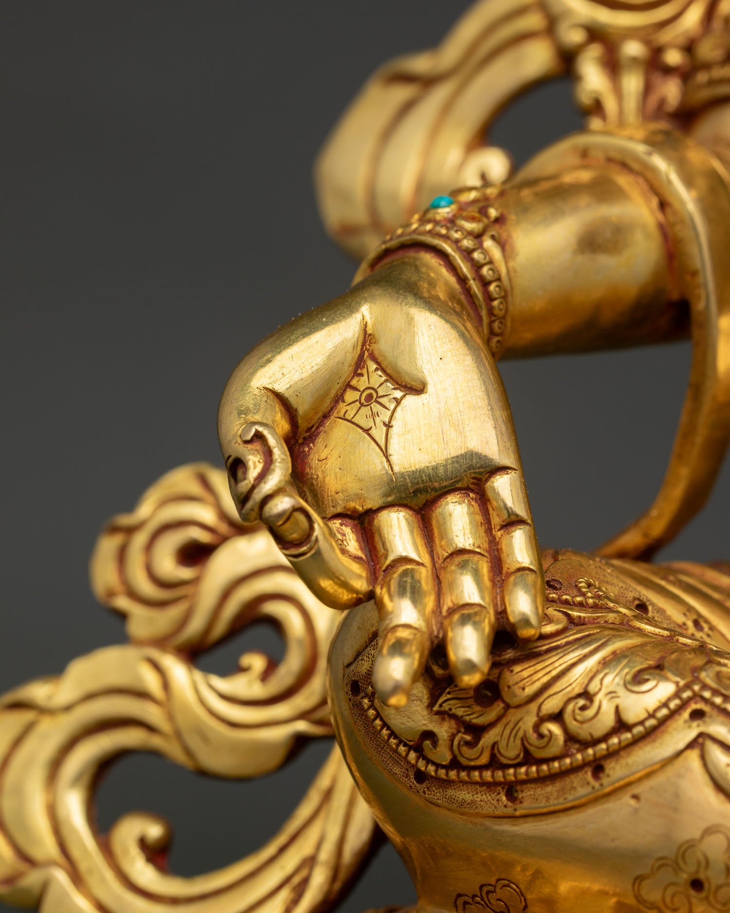 Handcrafted Green Tara Statue | Buddhist Compassionate Deity