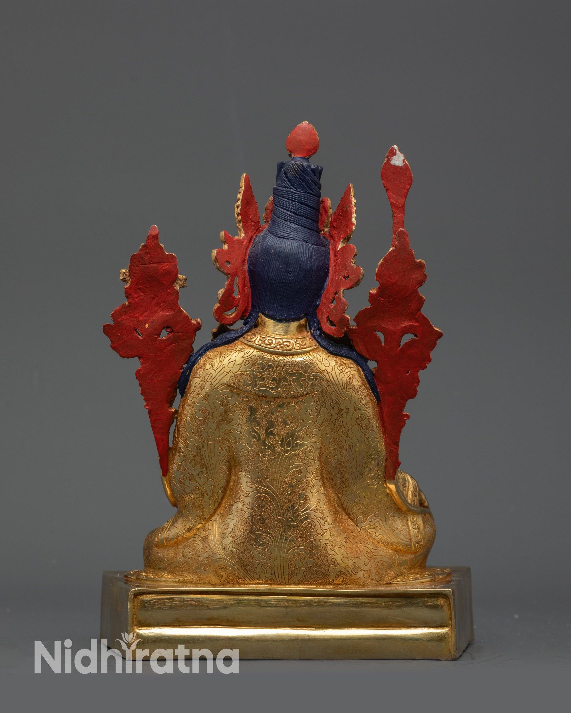 24K Gold-Gilded Tsokye Dorje Set | Traditional Lost-Wax Casted Statues