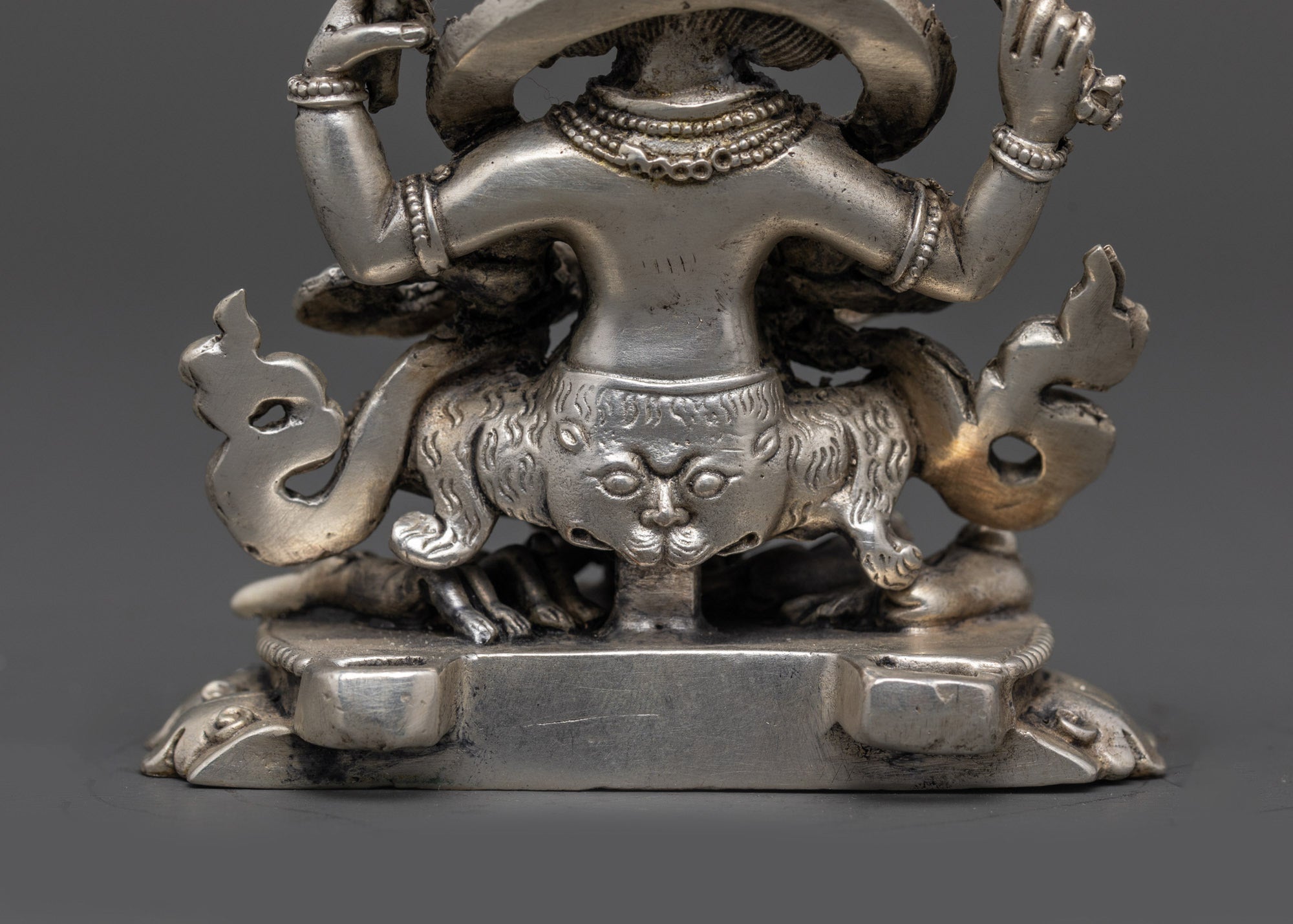 Four-Armed Mahakala Mantra Statue | Handcrafted Tibetan Protector