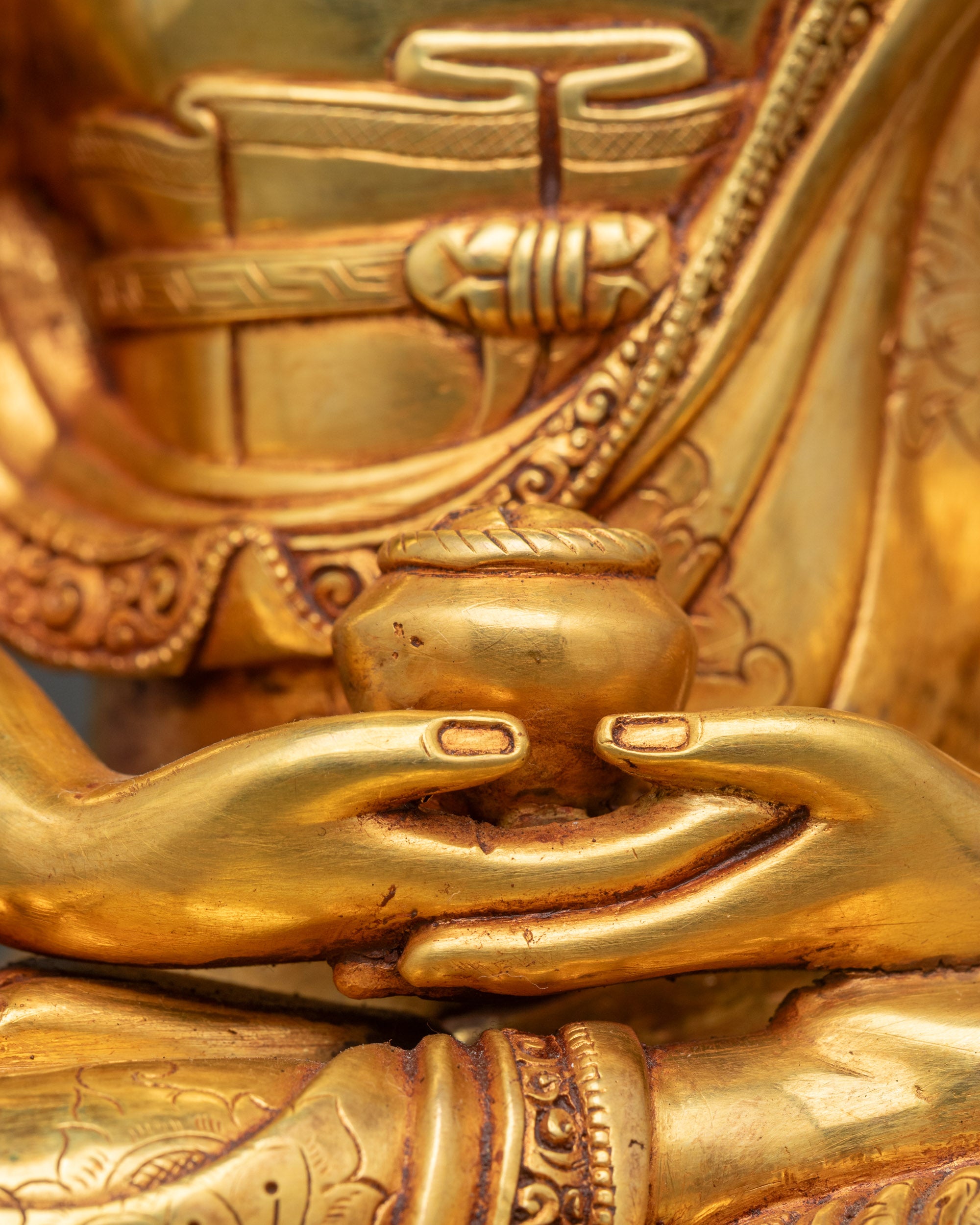 Amitabha Buddha Copper Statue for Serenity and Devotion