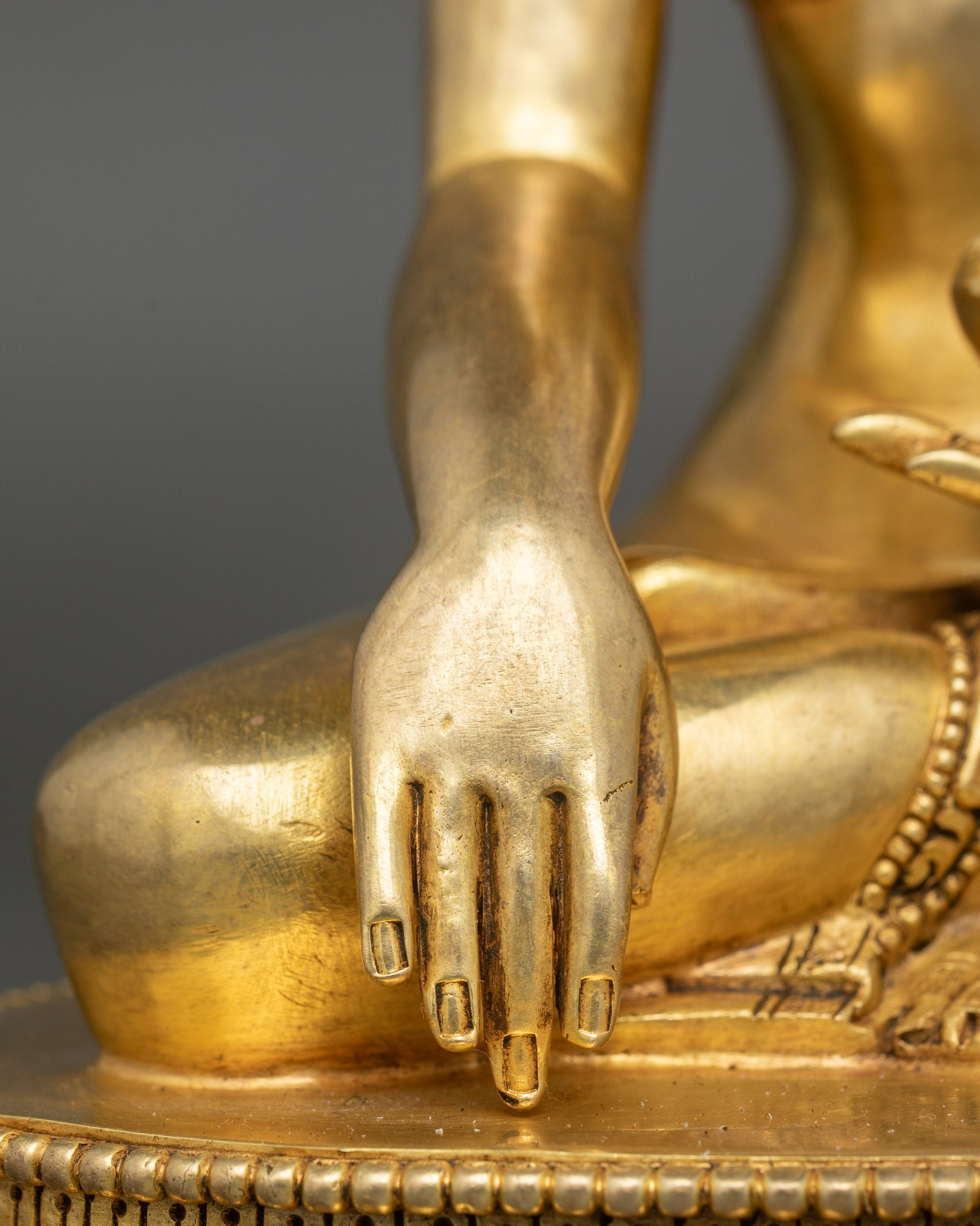 Exquisite Shakyamuni Buddha Statue | Lost-Wax Copper Artwork