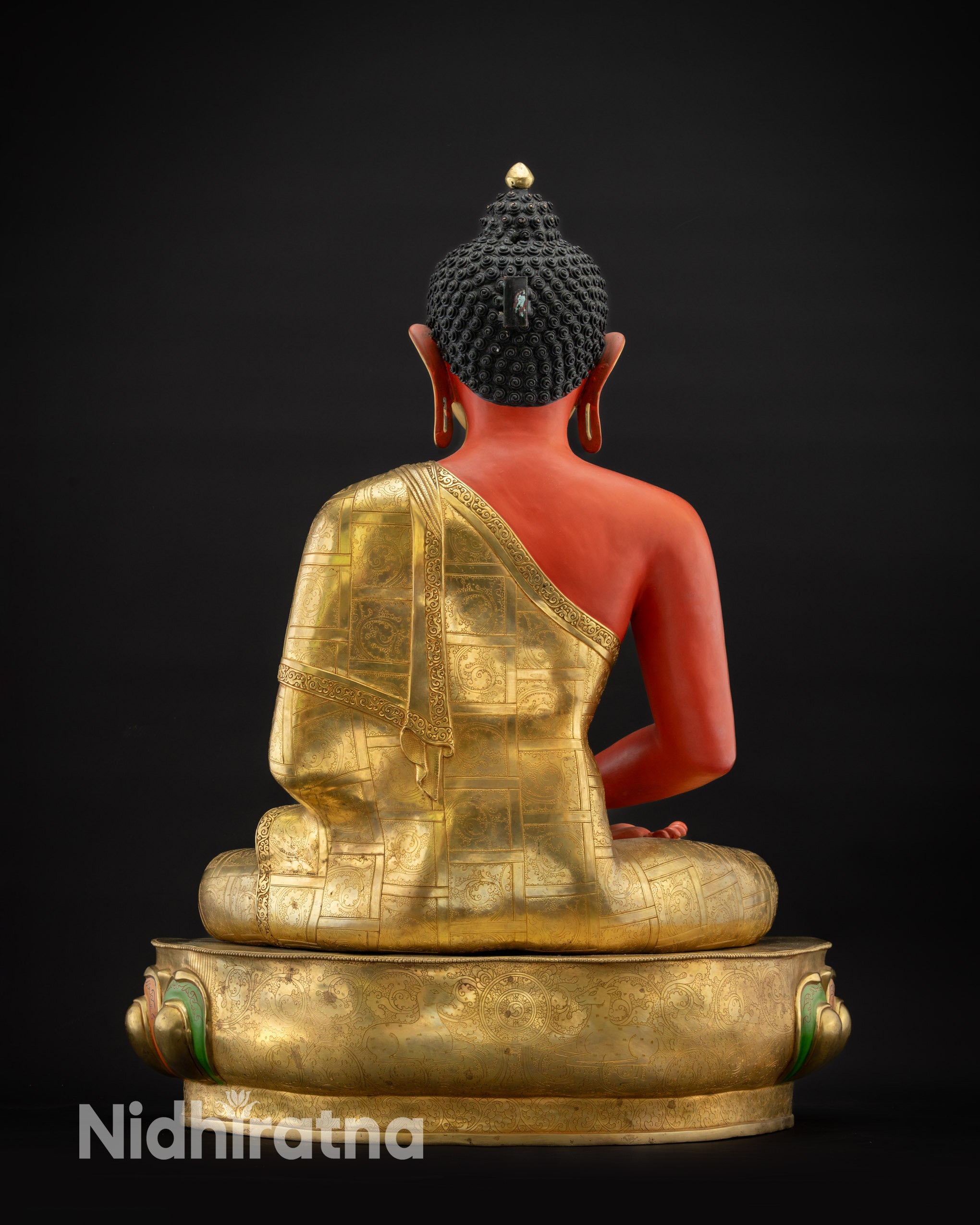 Masterpiece Amitabha Buddha Statue | Sacred Pure Land Art from Nepal