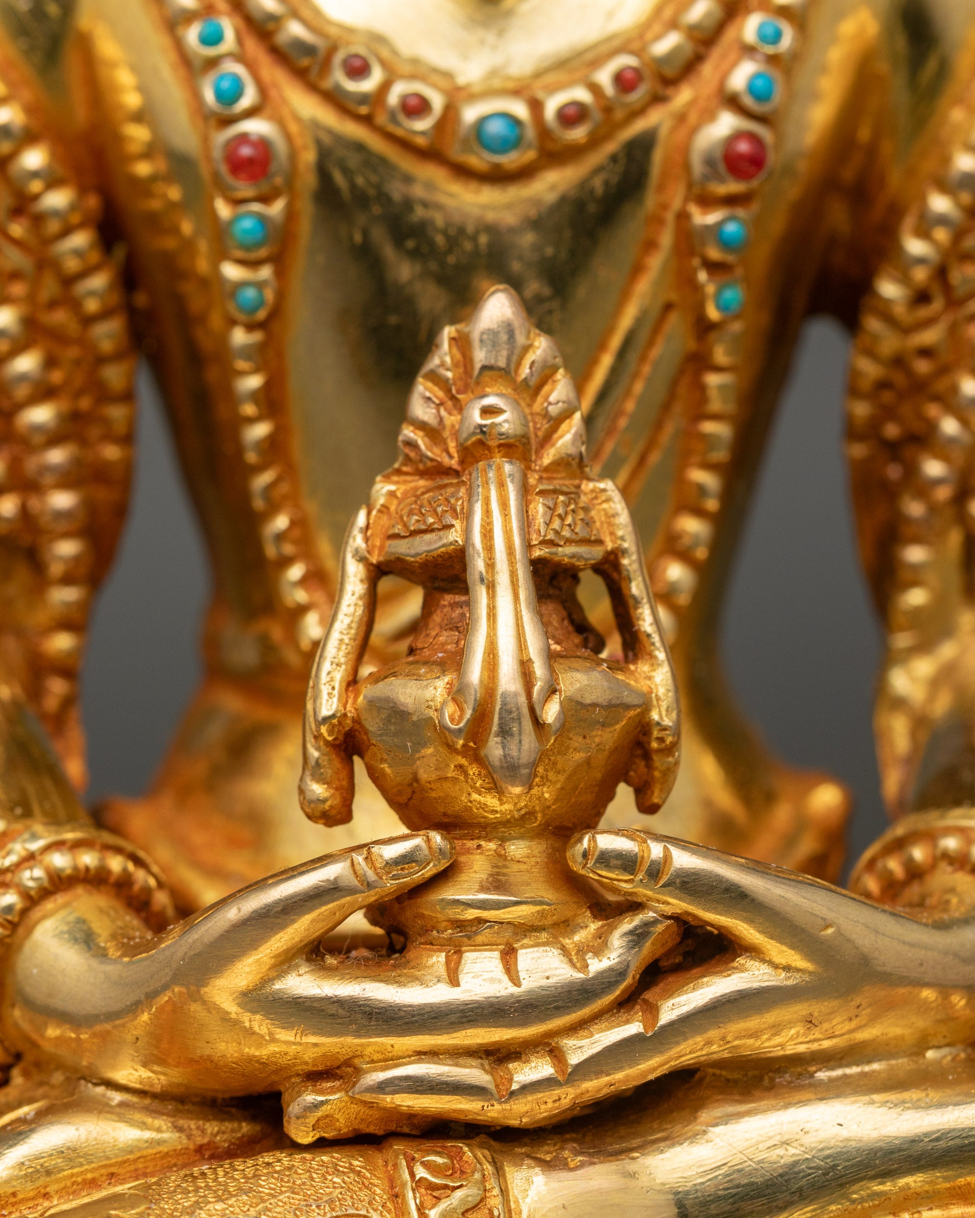 Amitayus Buddha Statue from Nepal – Meditation and Spiritual Decor