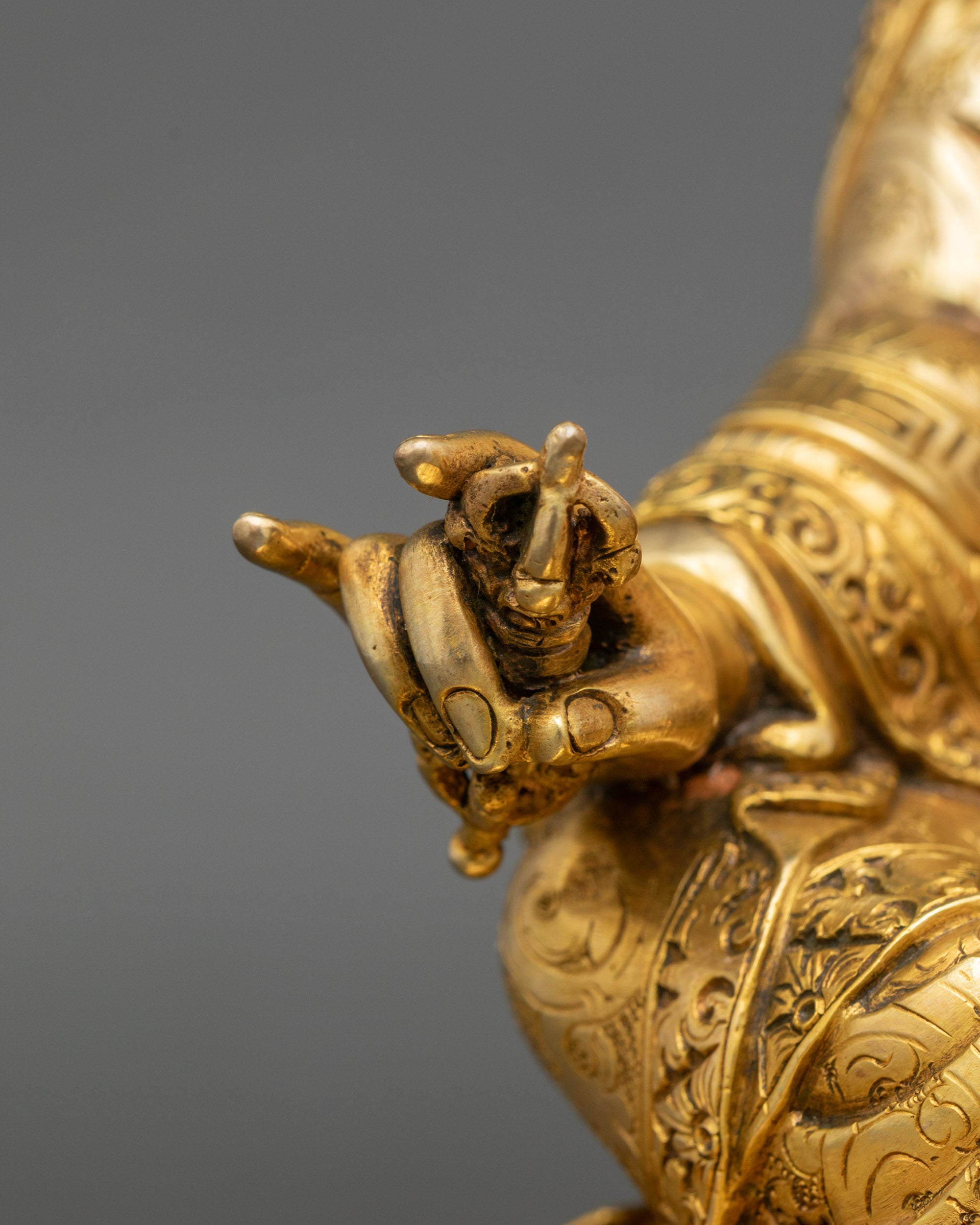 Guru Rinpoche Statue | Hand-Crafted Tantric Vajra Master Sculpture