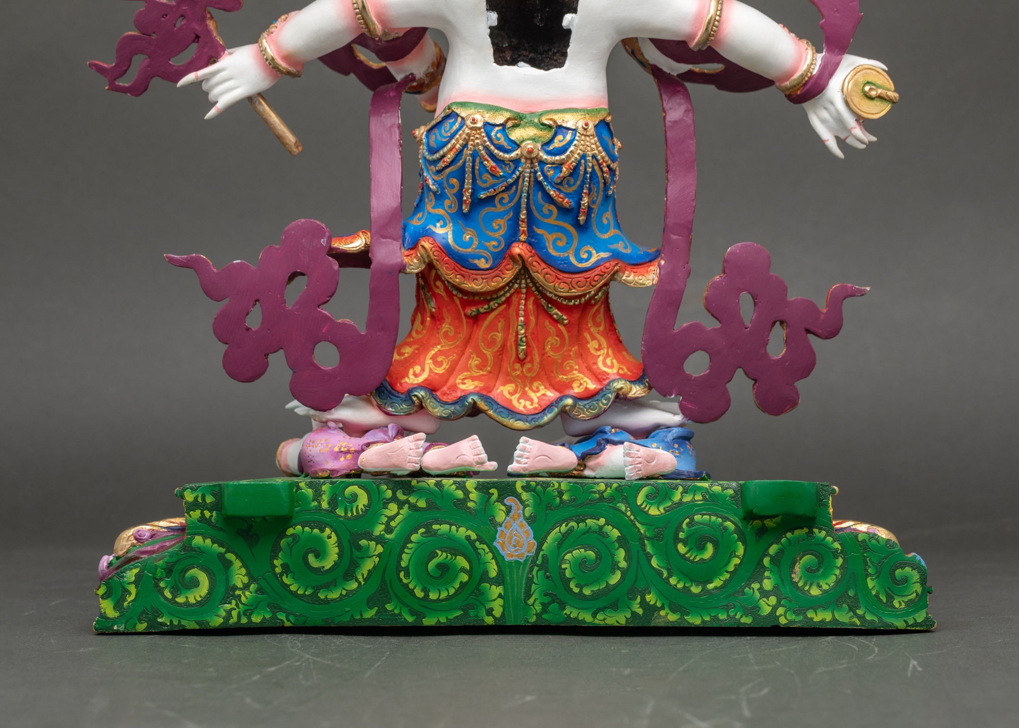 Sacred Shadbhuja Sita Mahakala Statue | Nepalese Buddhist Art