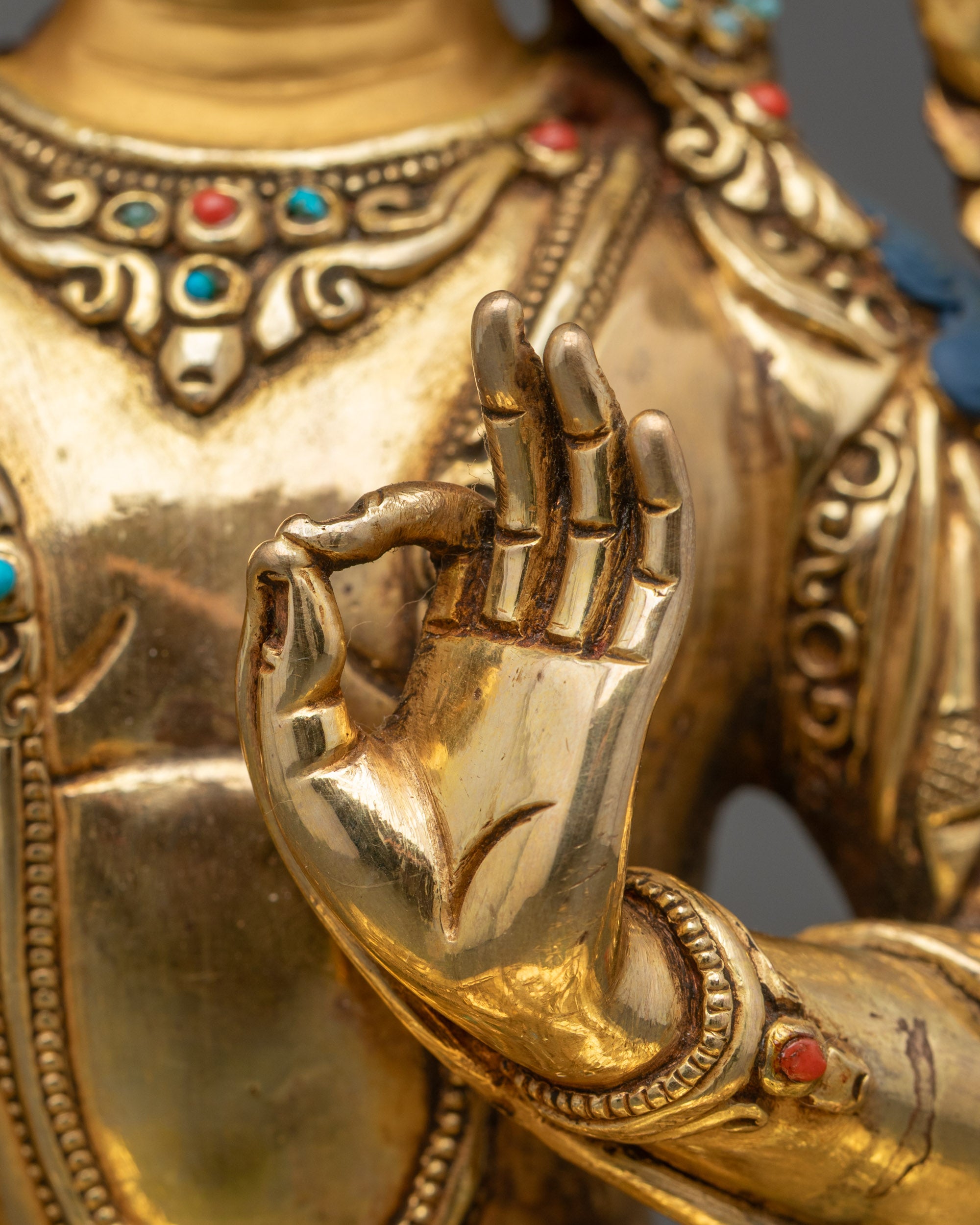 Tibetan Manjushri Statue- Deity of Wisdom and Insight