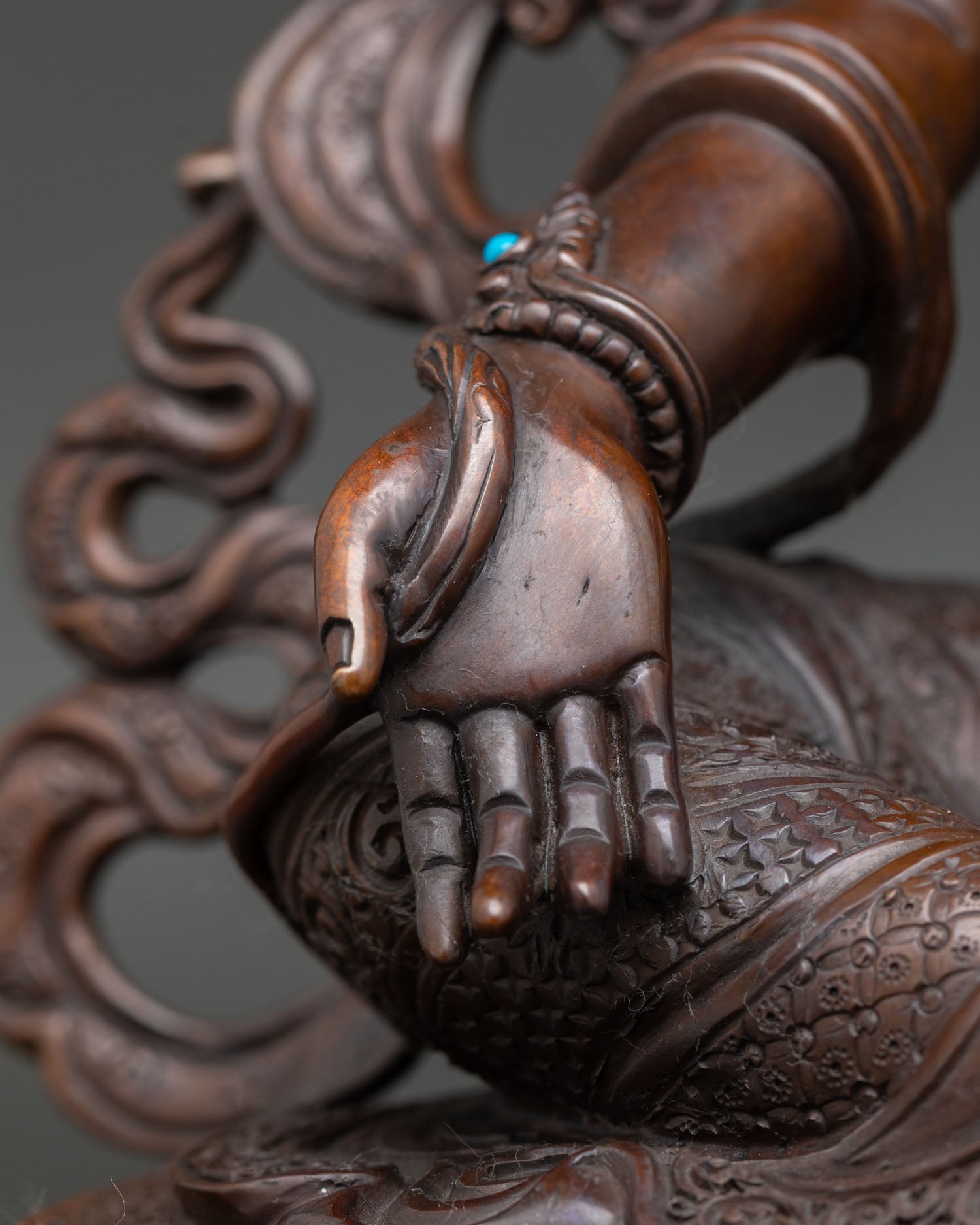 Handcrafted Green Tara Statue | Buddhist Spiritual Decor