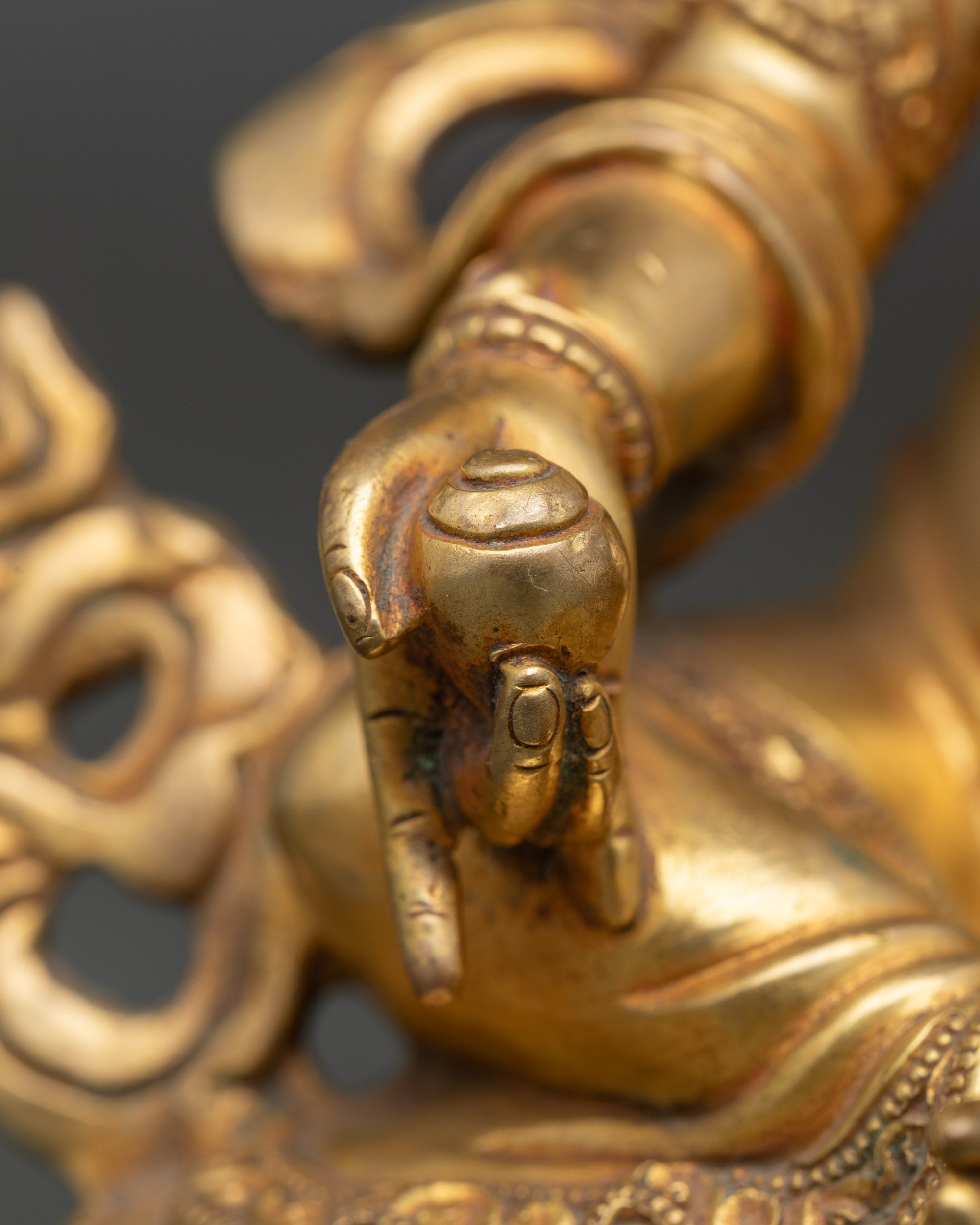 Yellow Dzambhala Sculpture for Abundance and Protection