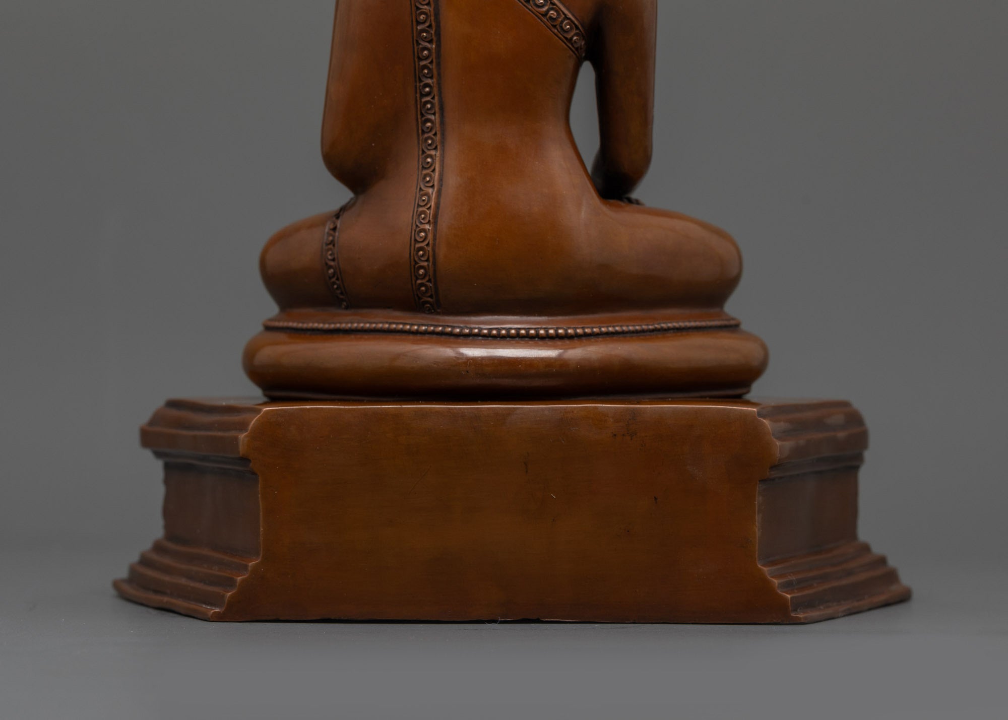 Oxidized Copper Shakyamuni Buddha Statue | Tibetan Buddhist Artwork