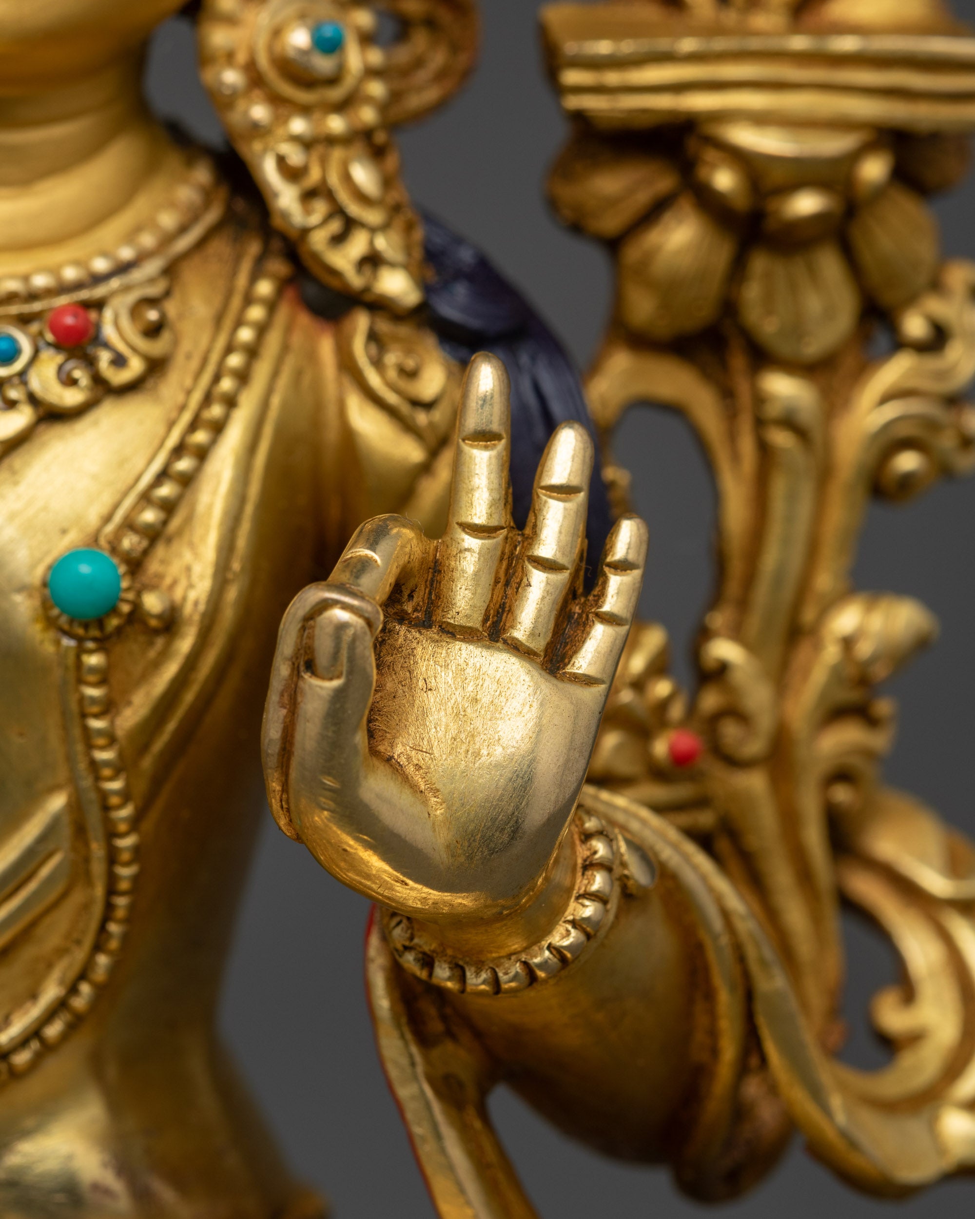 Himalayan Manjushri Statue | Handcrafted Buddhist Wisdom Deity
