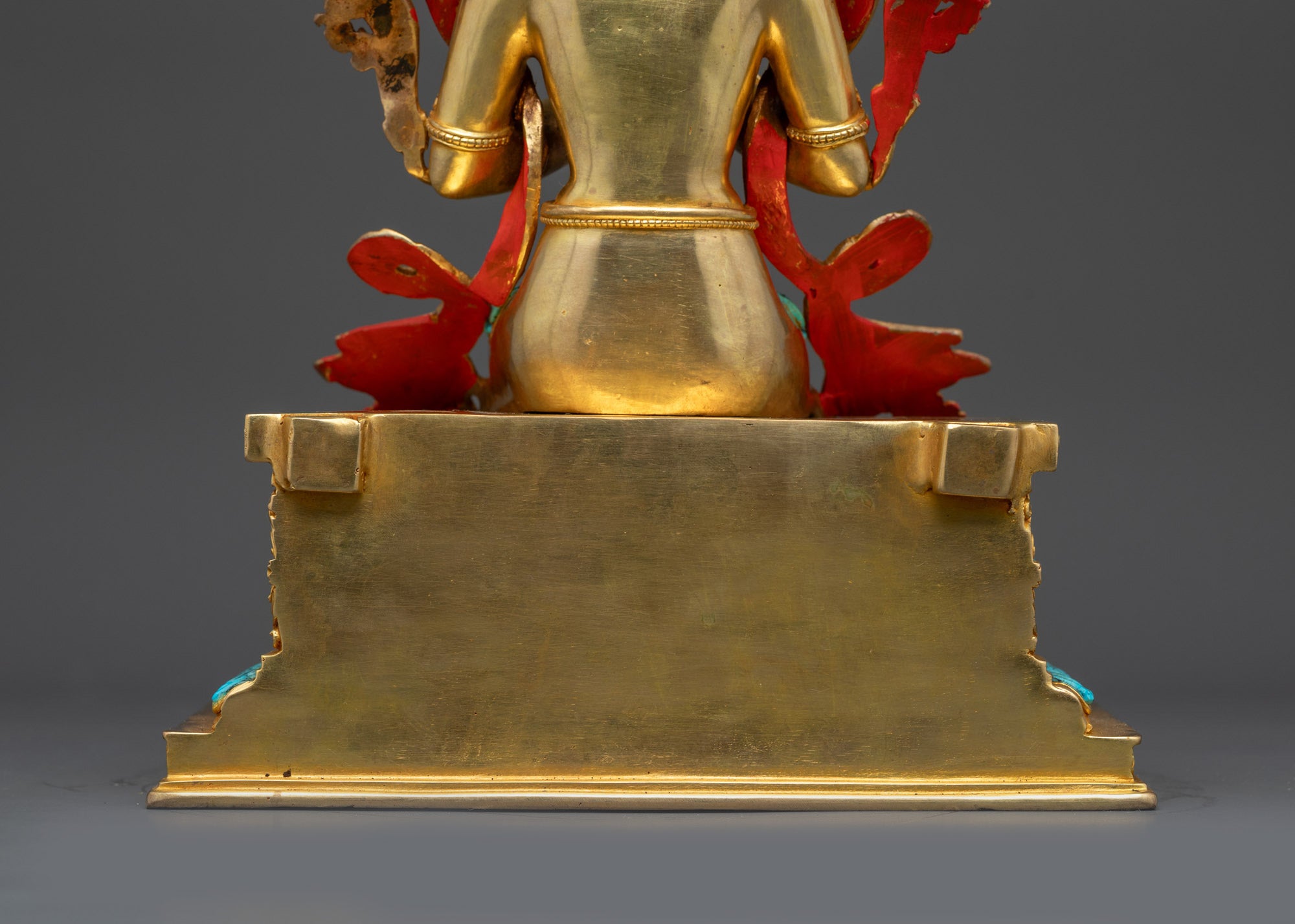 Elegant Maitreya Buddha Statue Seated on Trona Throne | Buddhist Altar