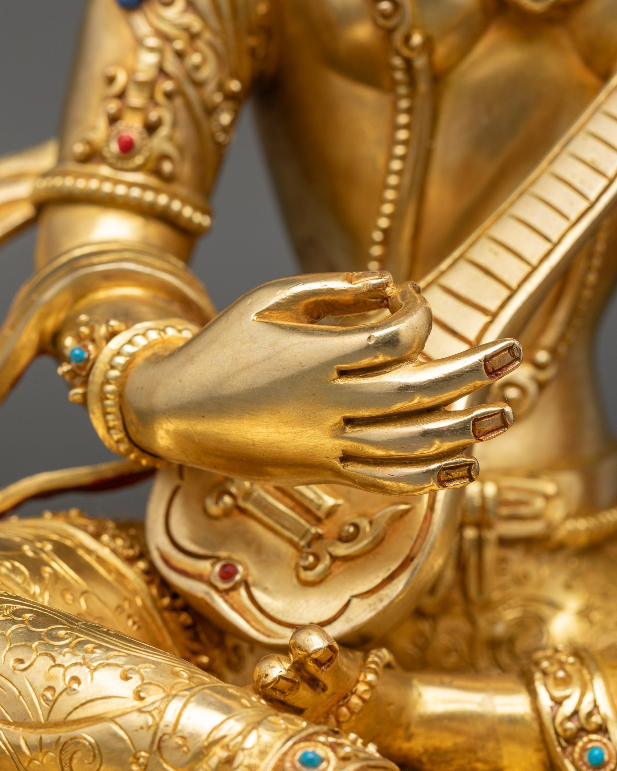 Goddess Saraswati Statue for Home Altar | Nepalese Sculpture