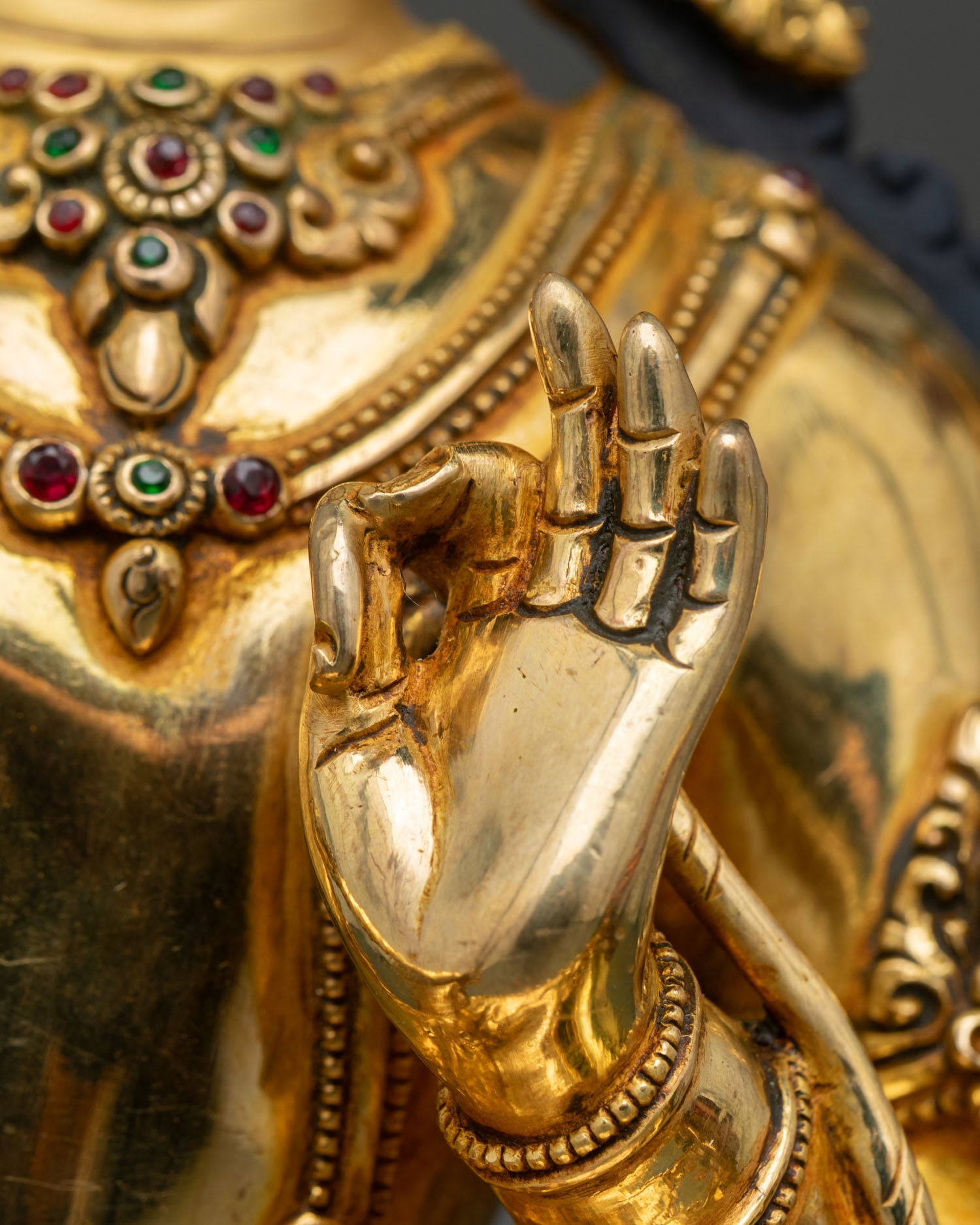 Premium Simhanada Manjushri Statue for Spiritual Practice