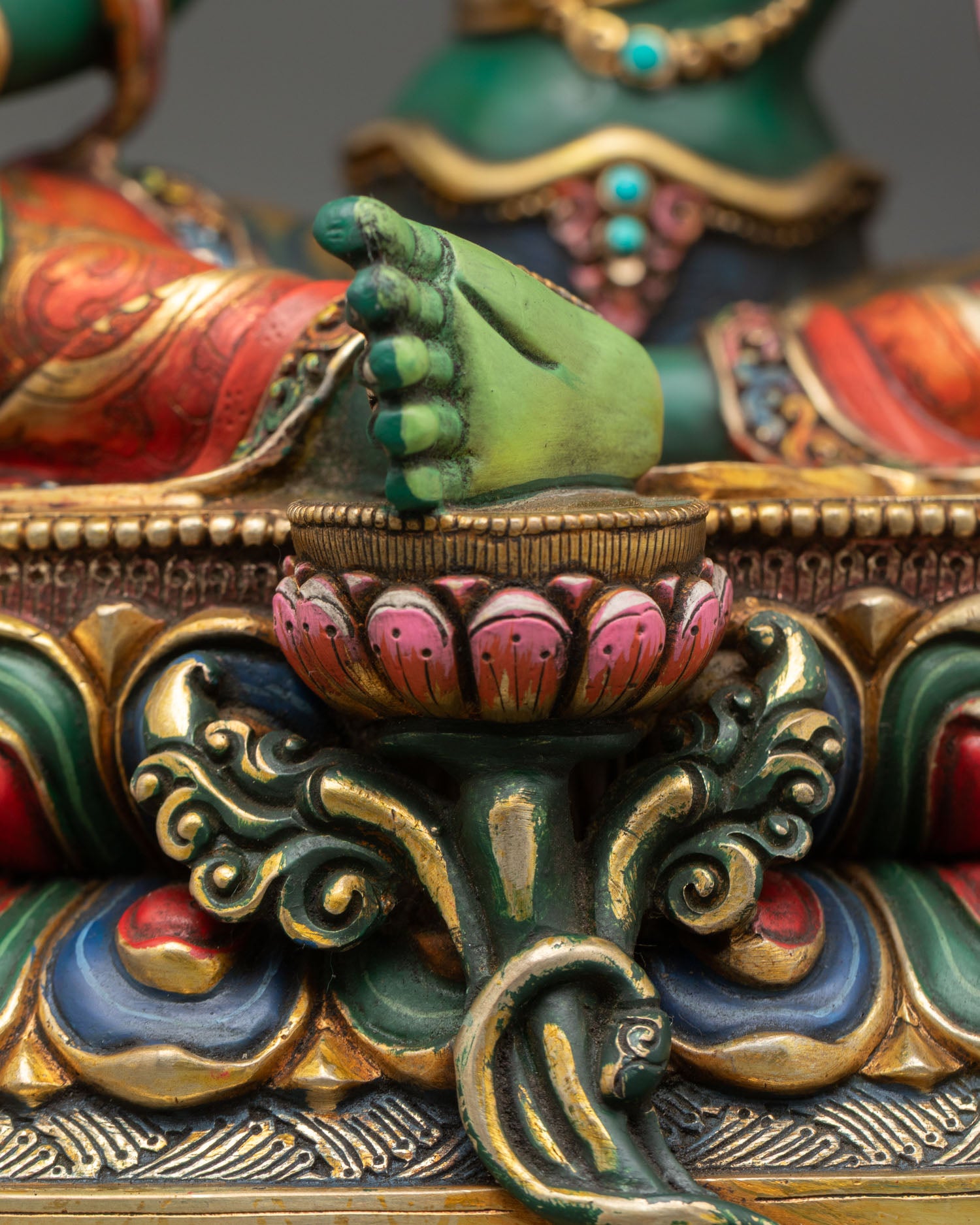 Green Tara Statue - Symbols of Compassion and Protection