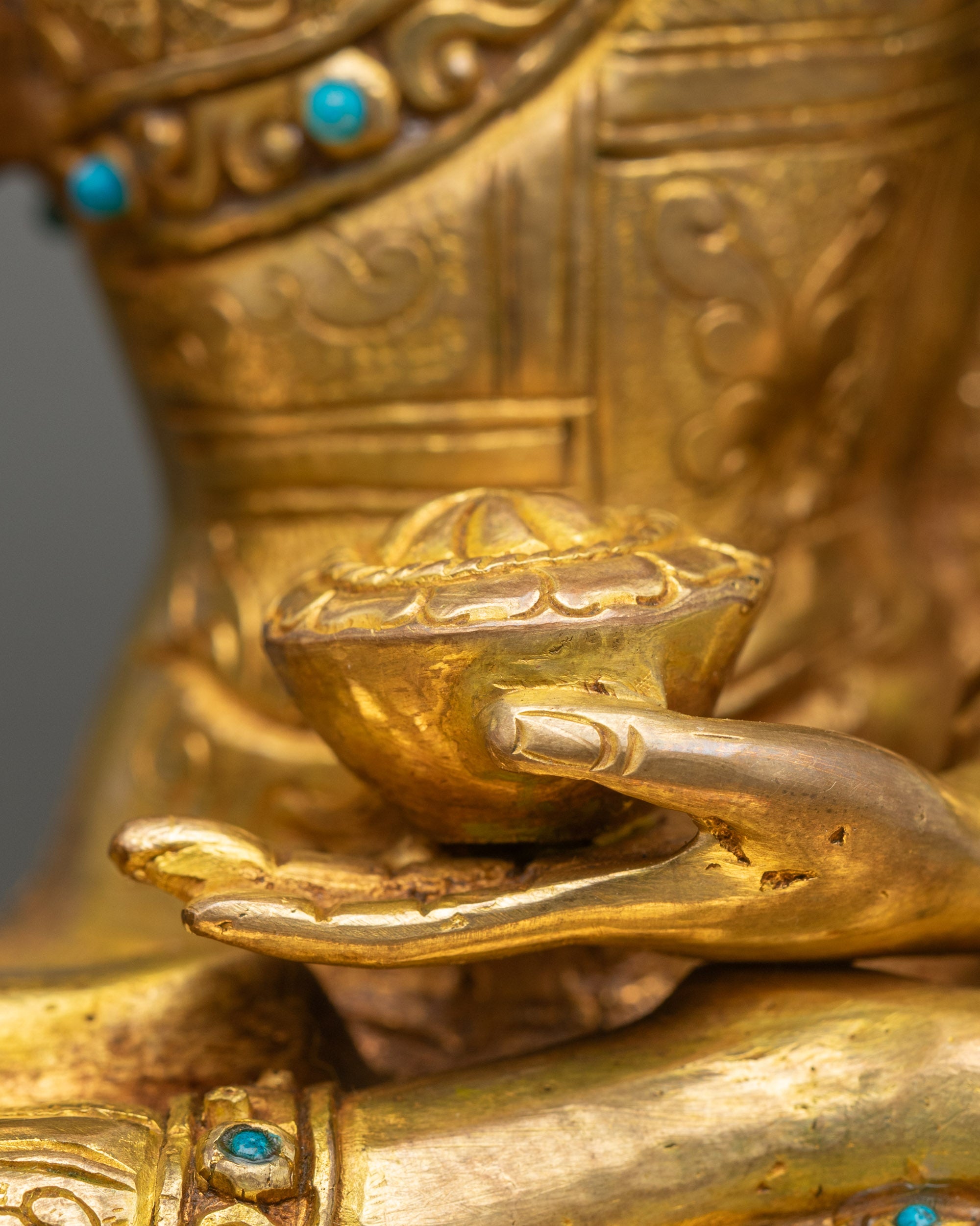 Enlightened Buddha Statue | Traditional Lost Wax Nepalese Craft
