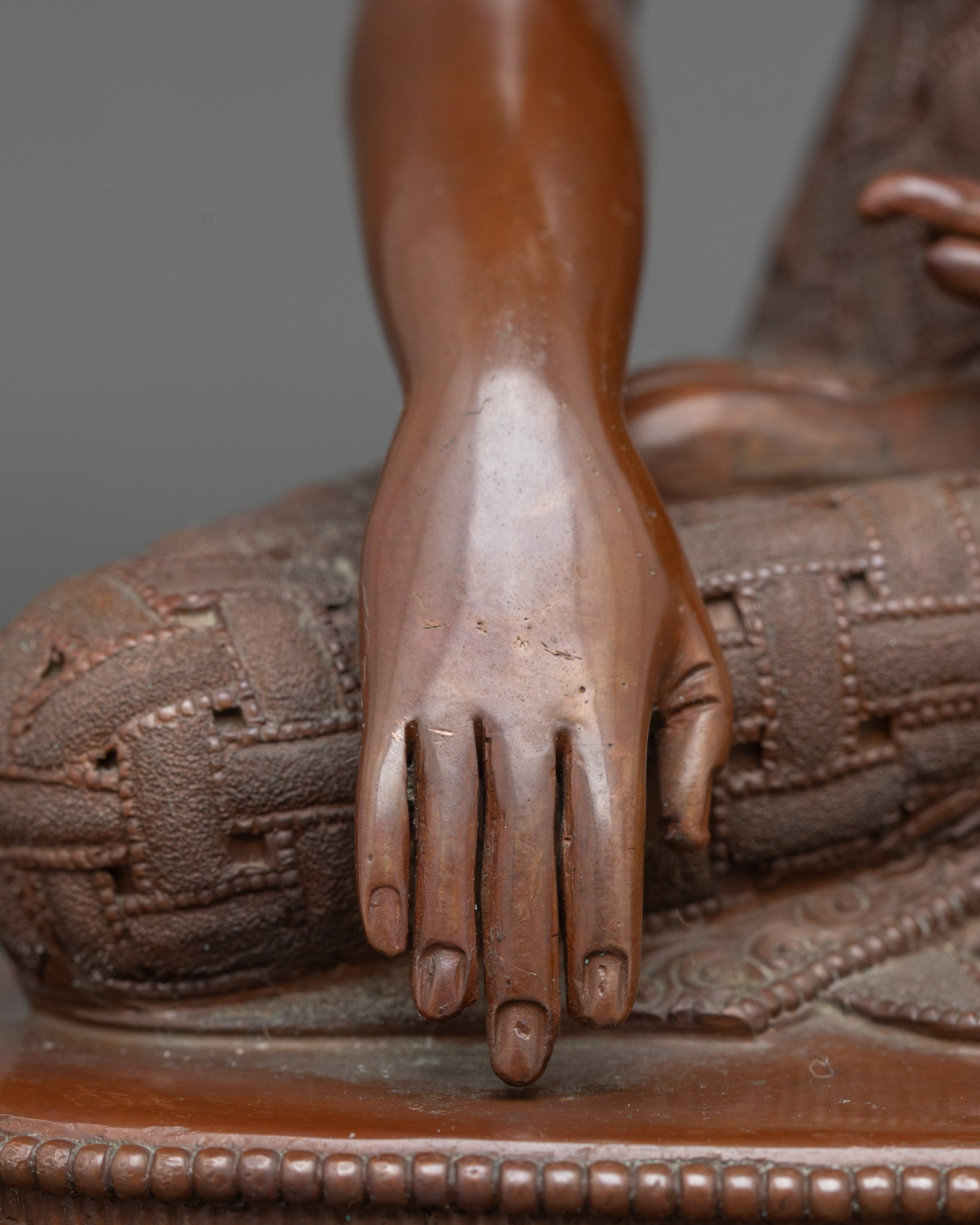 Buddha Shakyamuni Altar Statue | Handcrafted Nepalese Spiritual Art