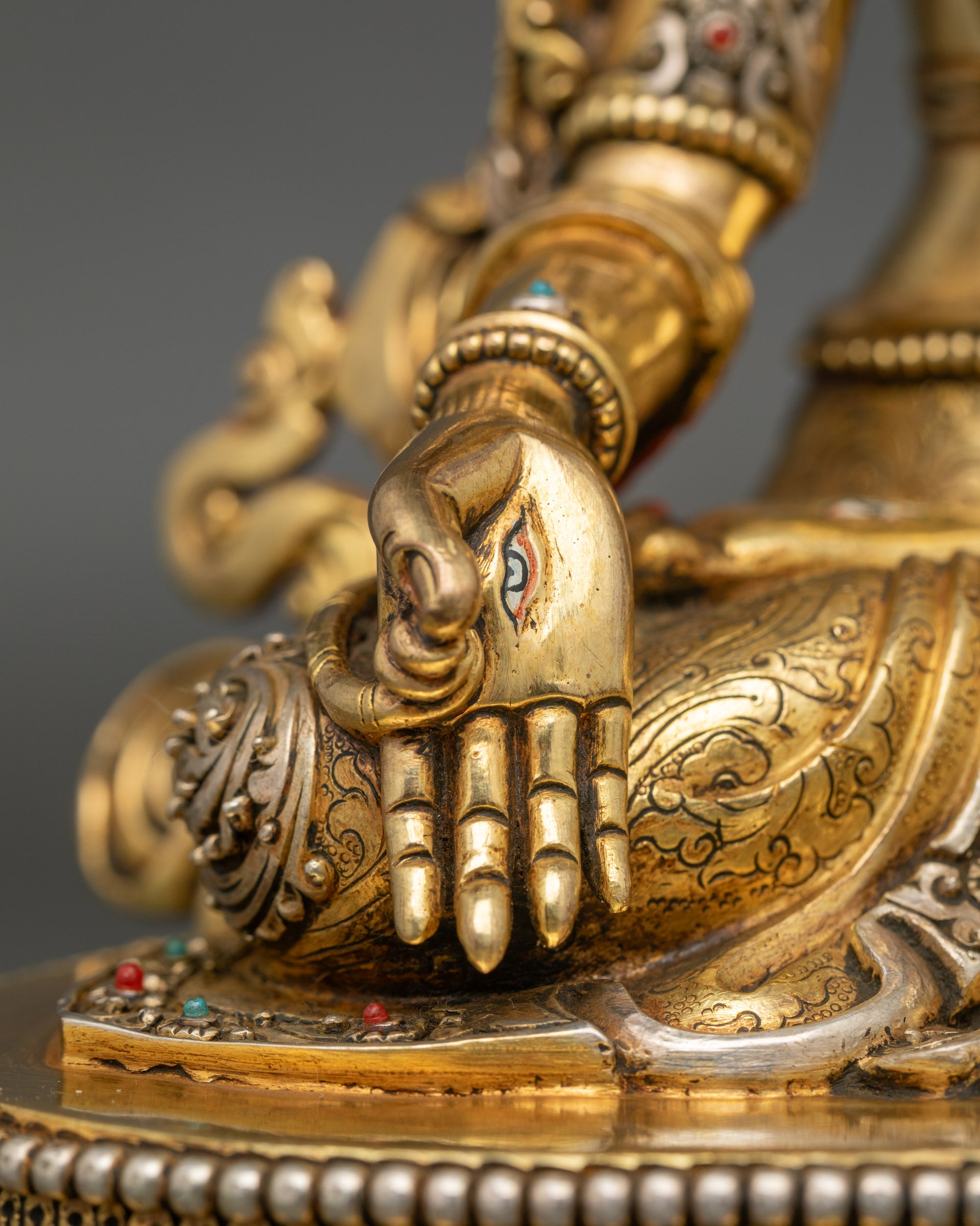 Traditional White Tara Statue | Lost-Wax Casted Nepalese Sculpture