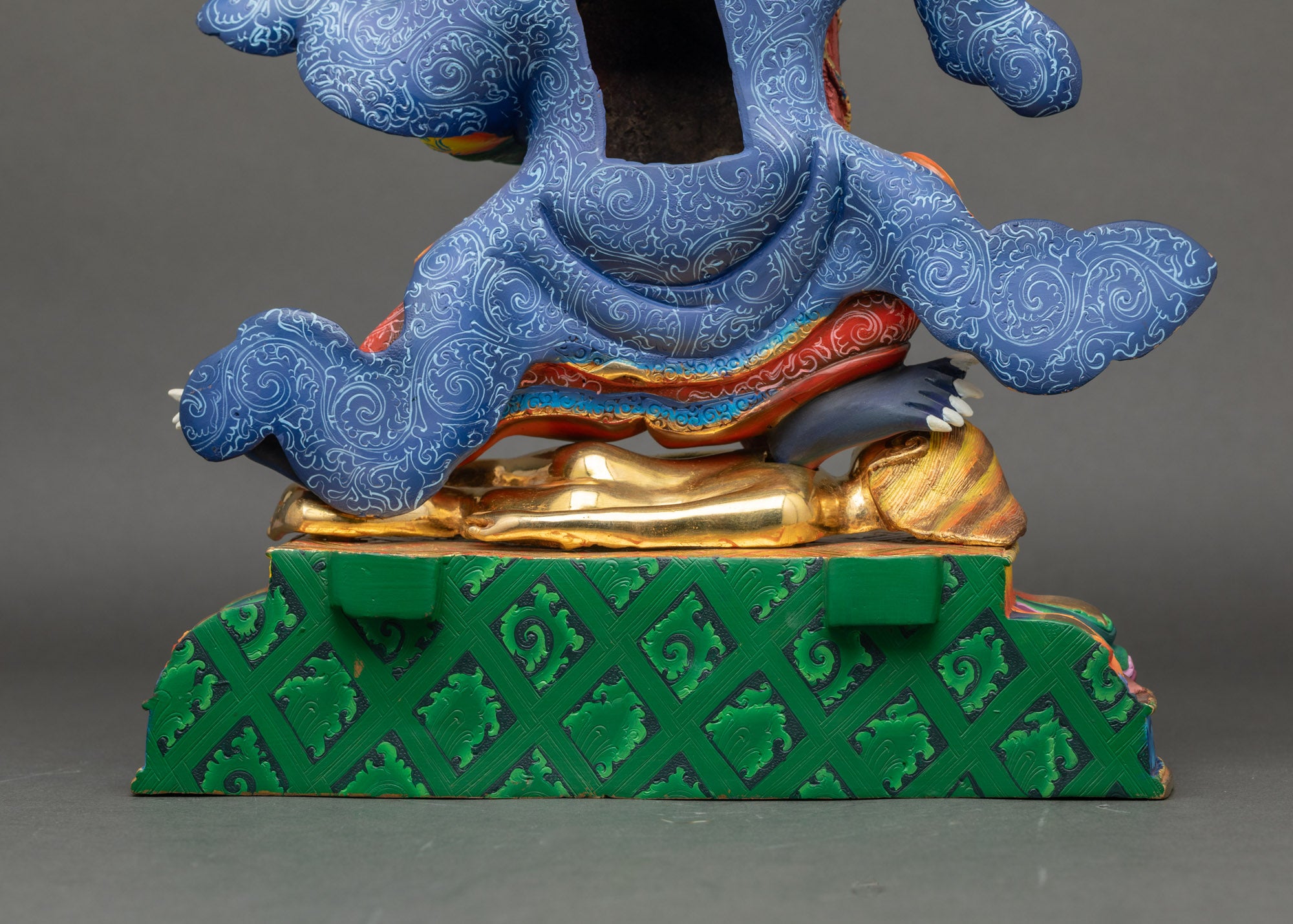 Wrathful Mahakala Bernagchen Statue | Fierce Protector Figurine