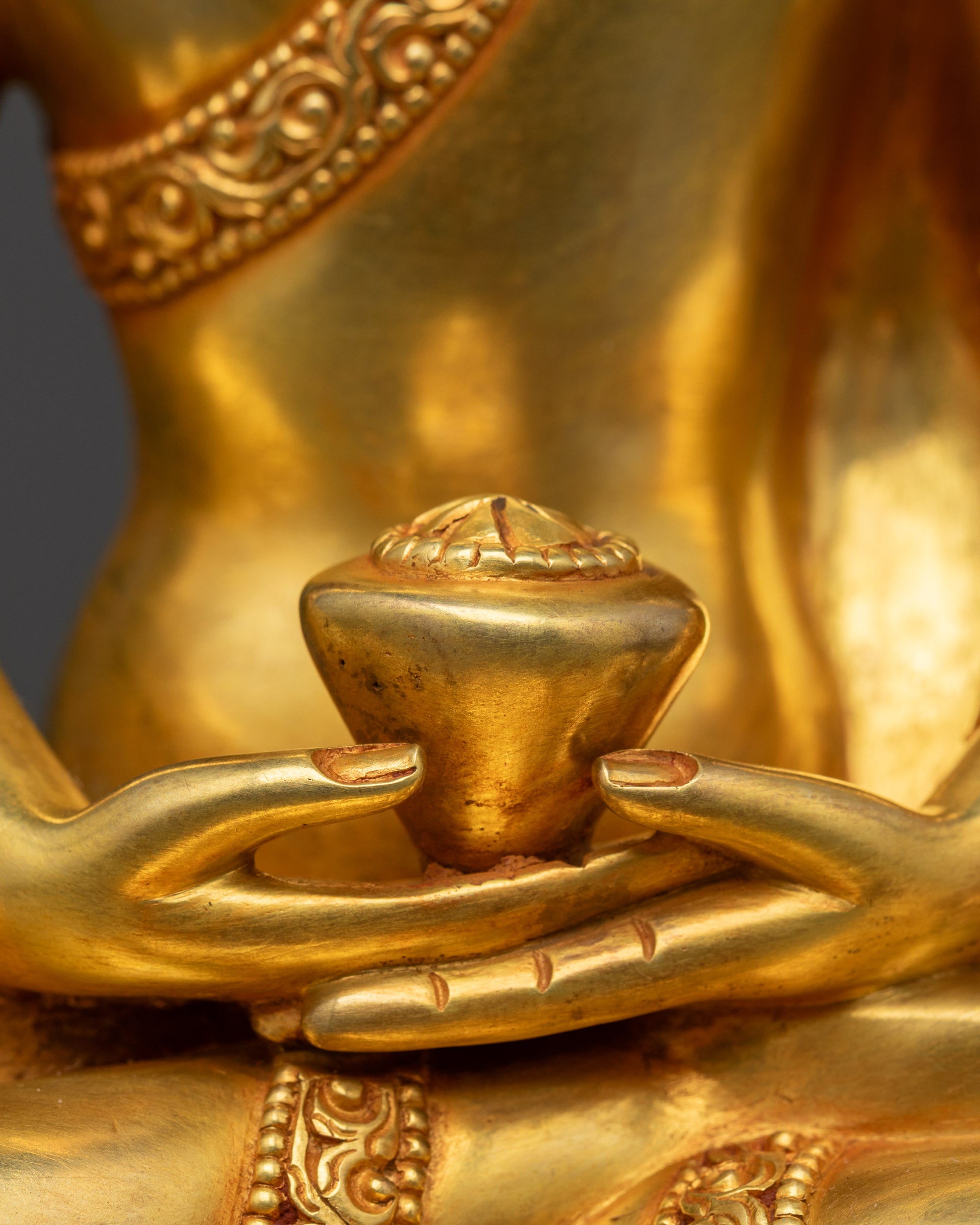 8" Tathagata Amitabha Buddha Statue | Sculpture for Pure Land Devotion
