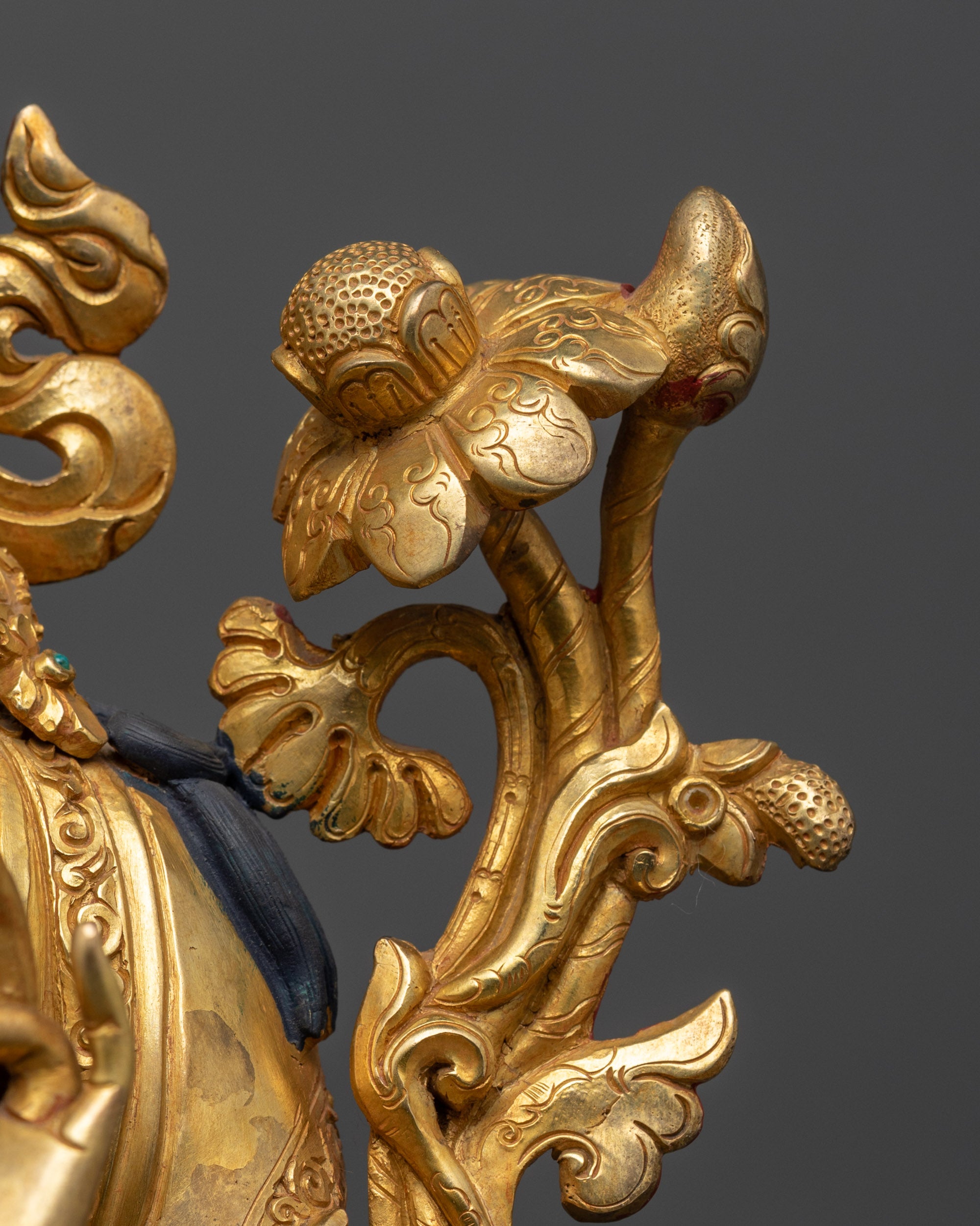 Green Tara Idol for Altar | Nepalese Buddhist Statue for Protection