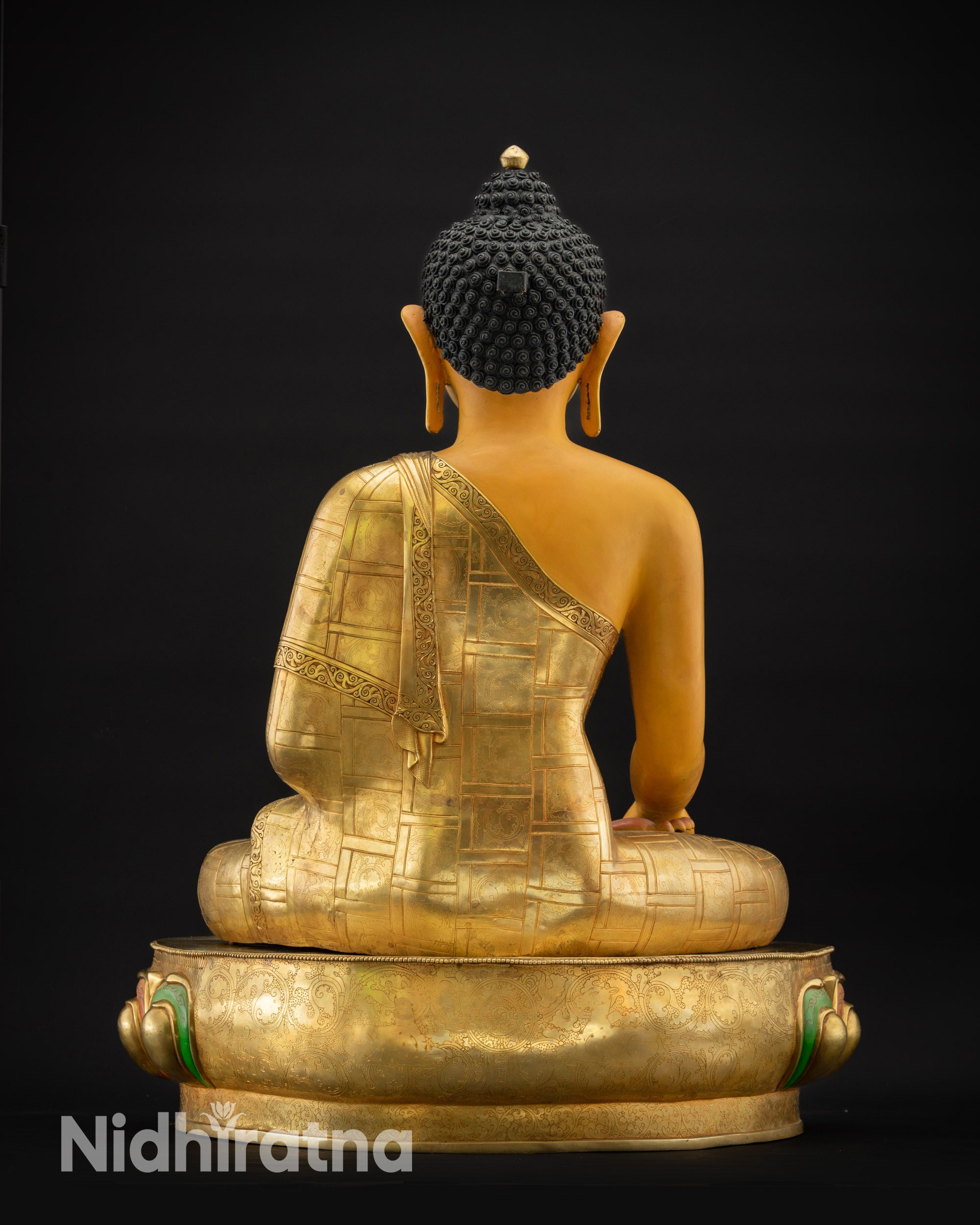 Rare Siddhartha Gautama Buddha Statue | High-Detail Gold Buddha Idol