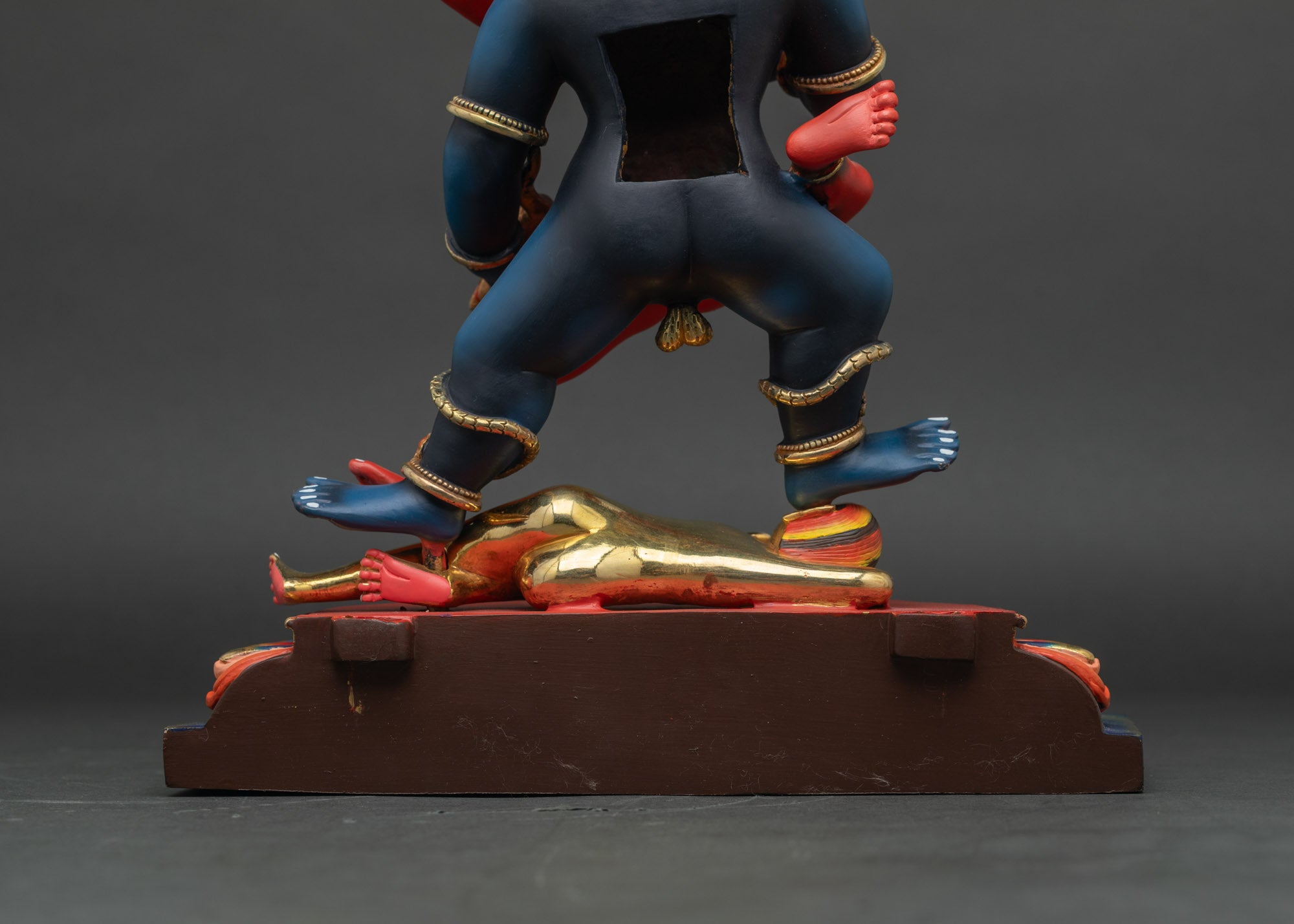 Colorful Black Dzambhala Statue | Protector of Wealth & Prosperity