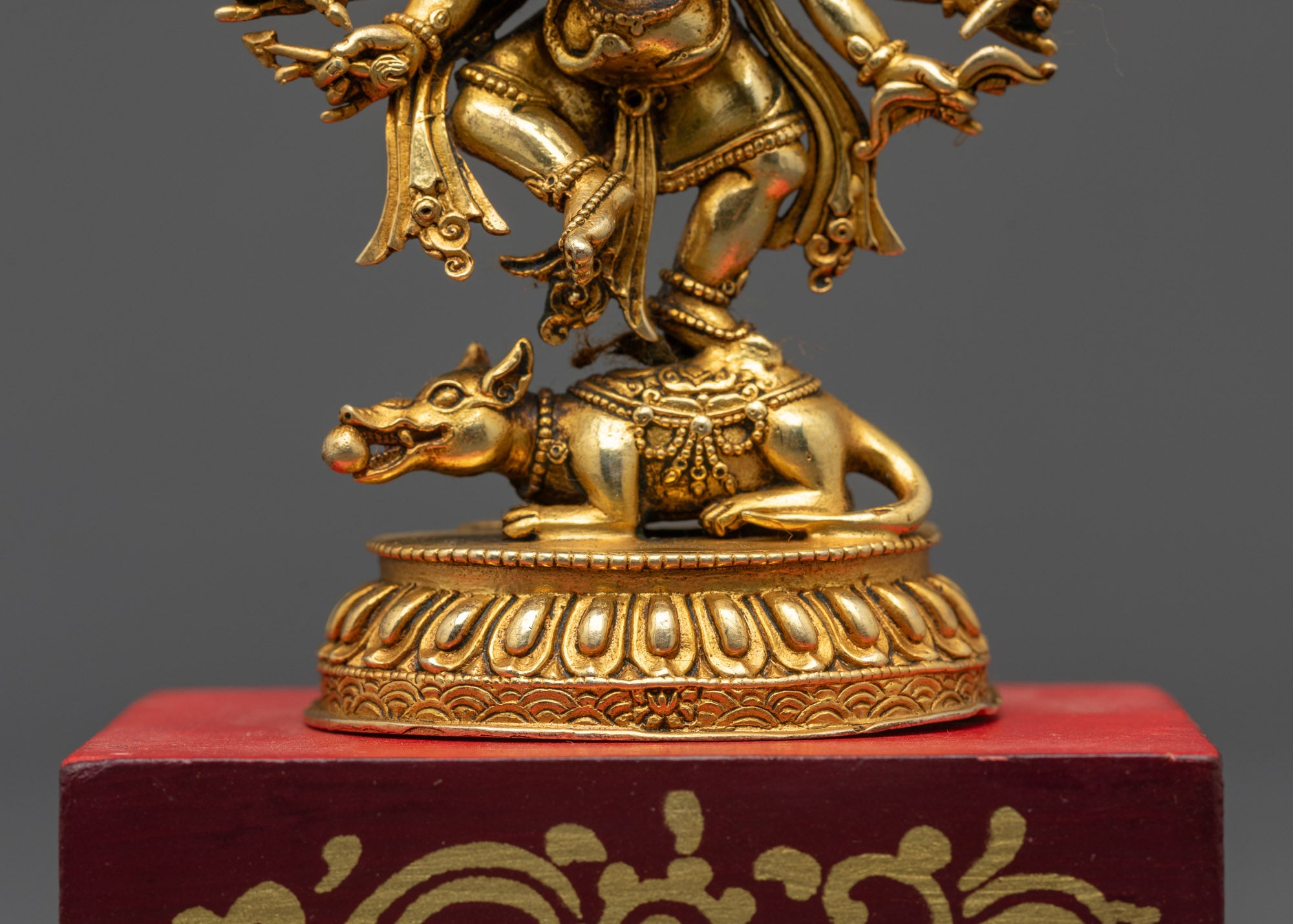 Sixteen Armed Dancing Ganesha Statue | Precision-Crafted Idol from Nepal