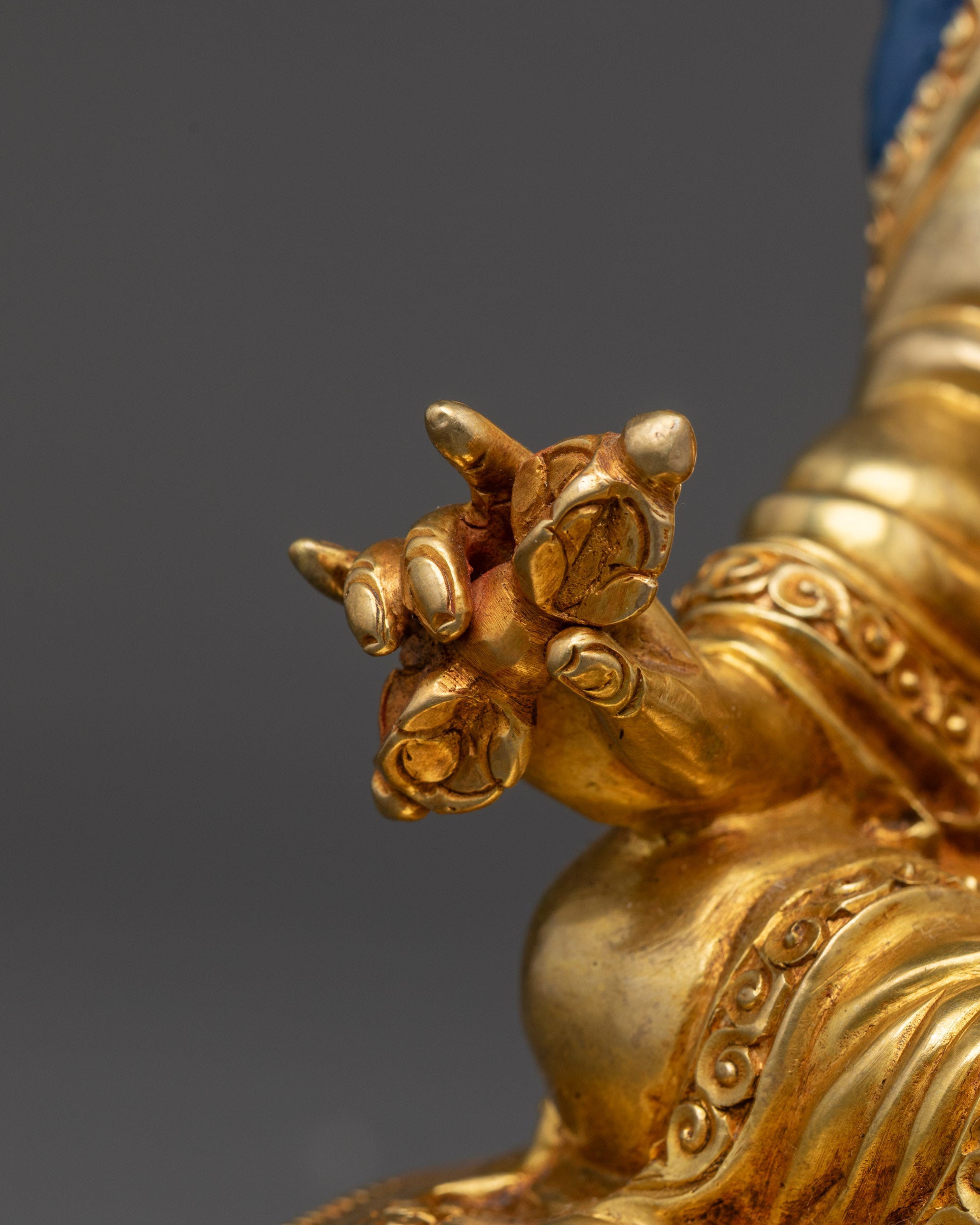 Precious Guru Padmasambhava Statue | Hand-Carved Buddhist Artwork