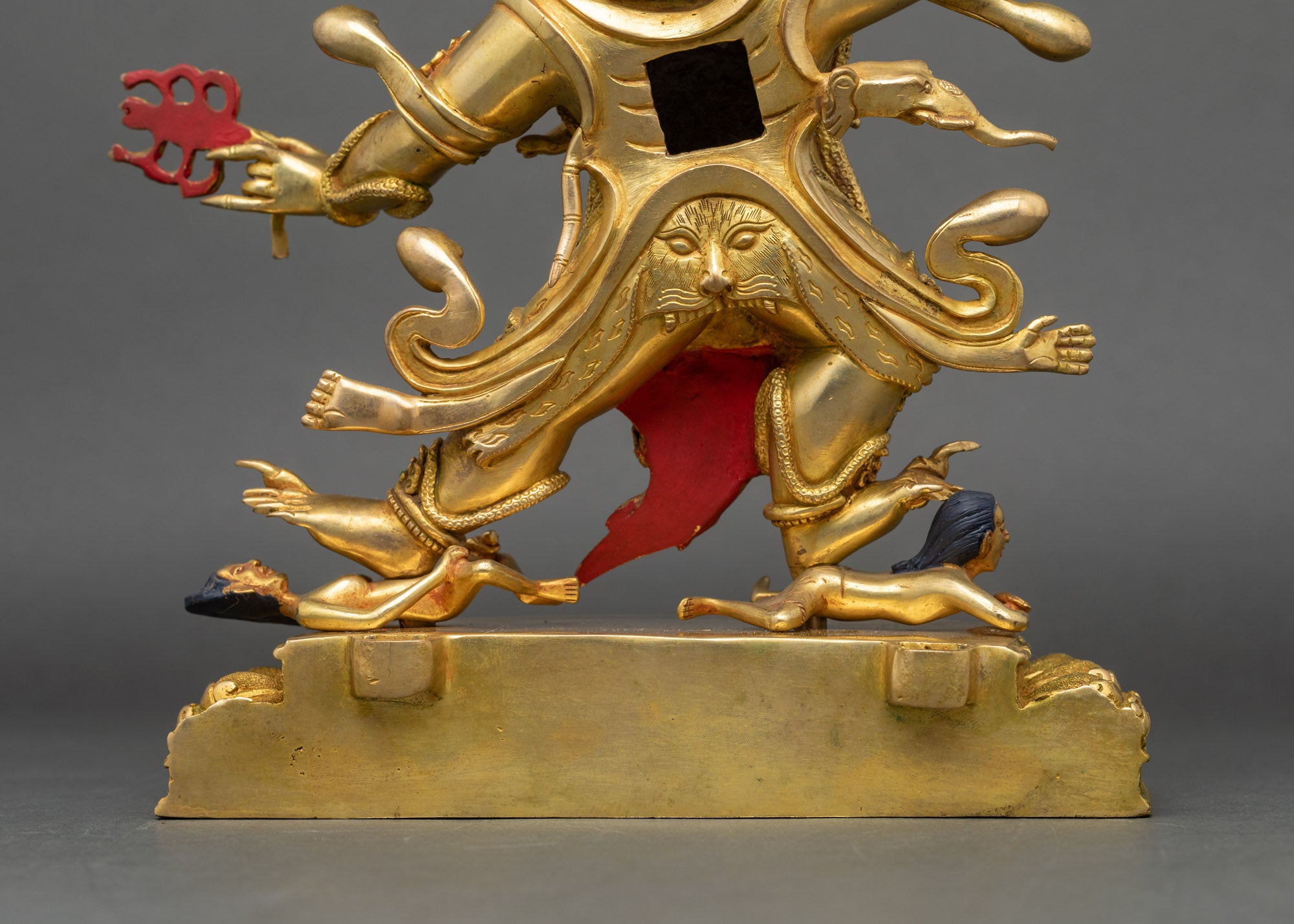 Tibetan Guru Dragpo Statue | Fierce Guardian of Dharma Sculpture