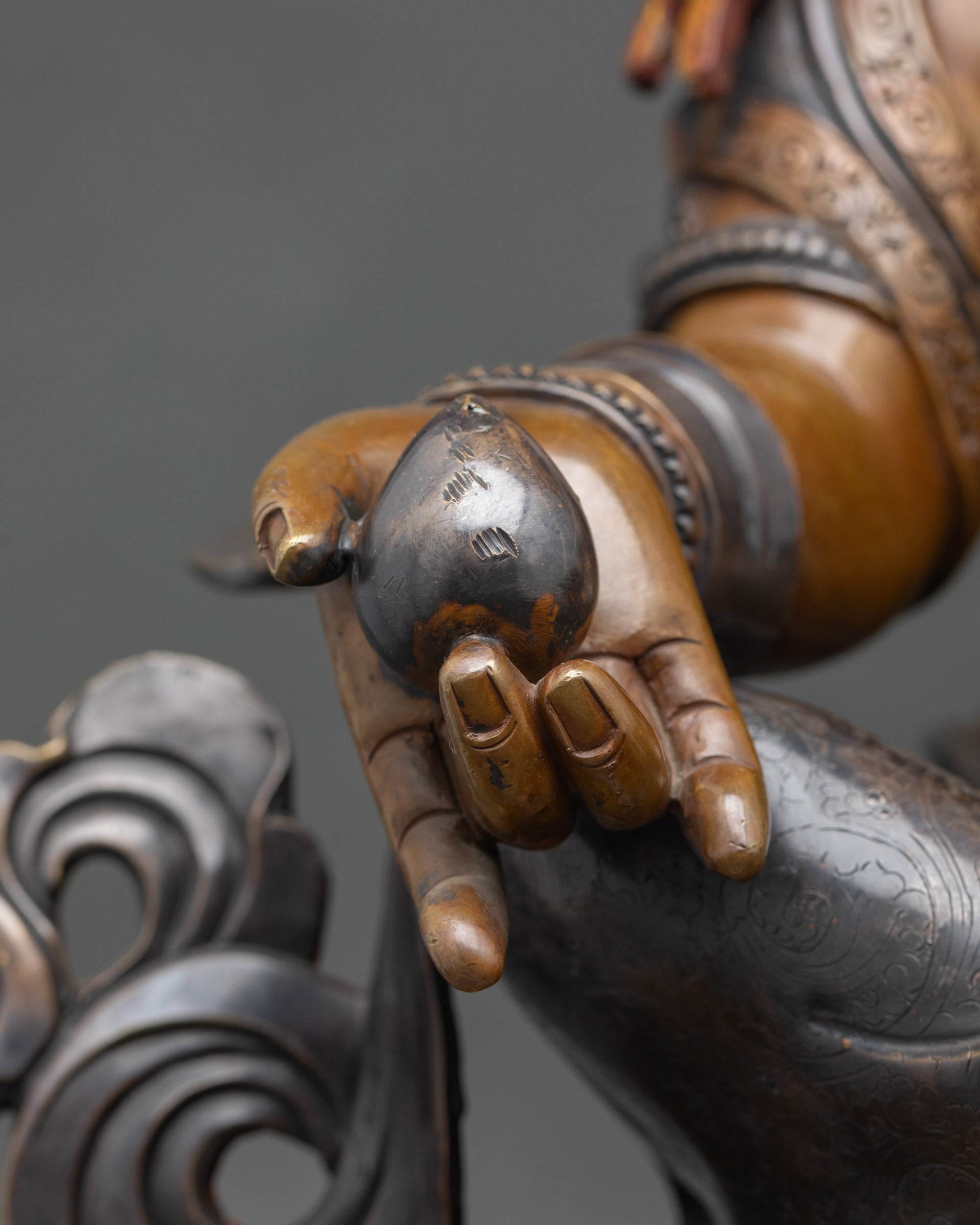 Nepalese Dzambhala Statue | Copper Craft for Wealth & Abundance