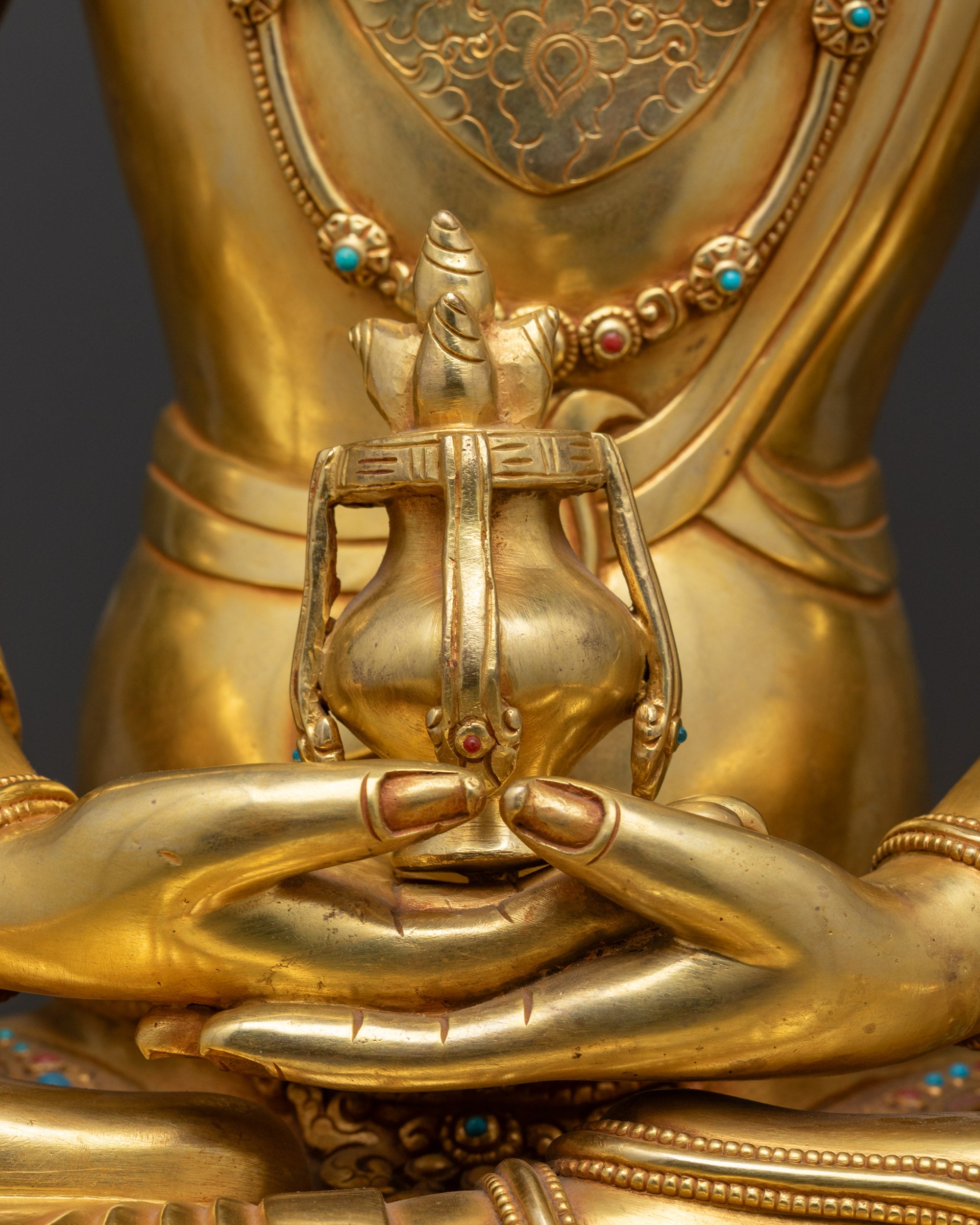 Bodhisattva Amitayus Sculpture | Bestower of Longevity and Vitality