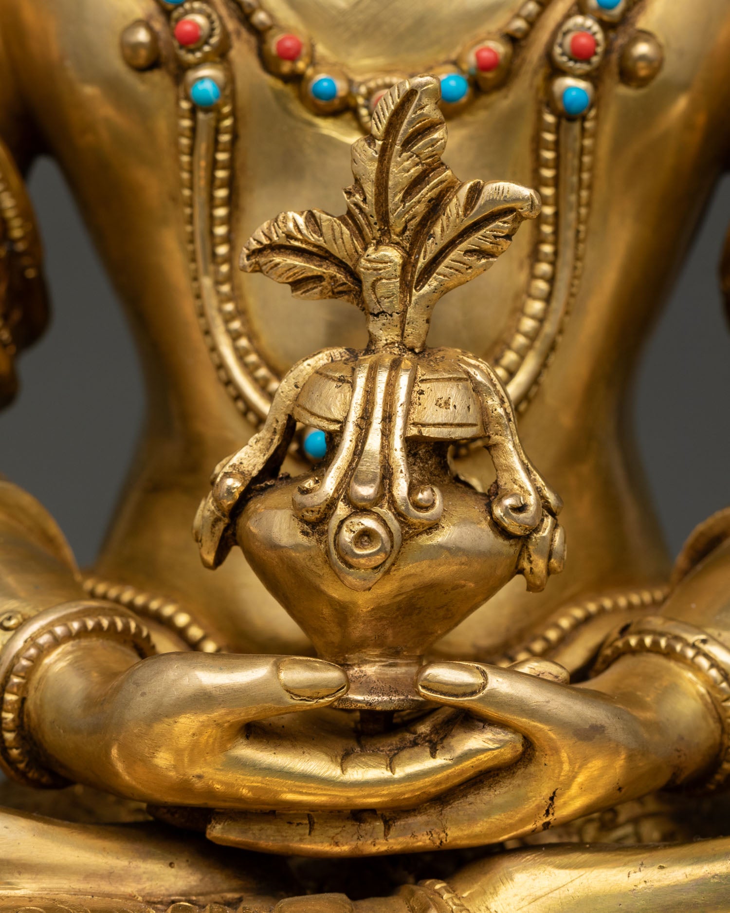 Amitayus Statue with Long-Life Vase | Handmade in Nepal