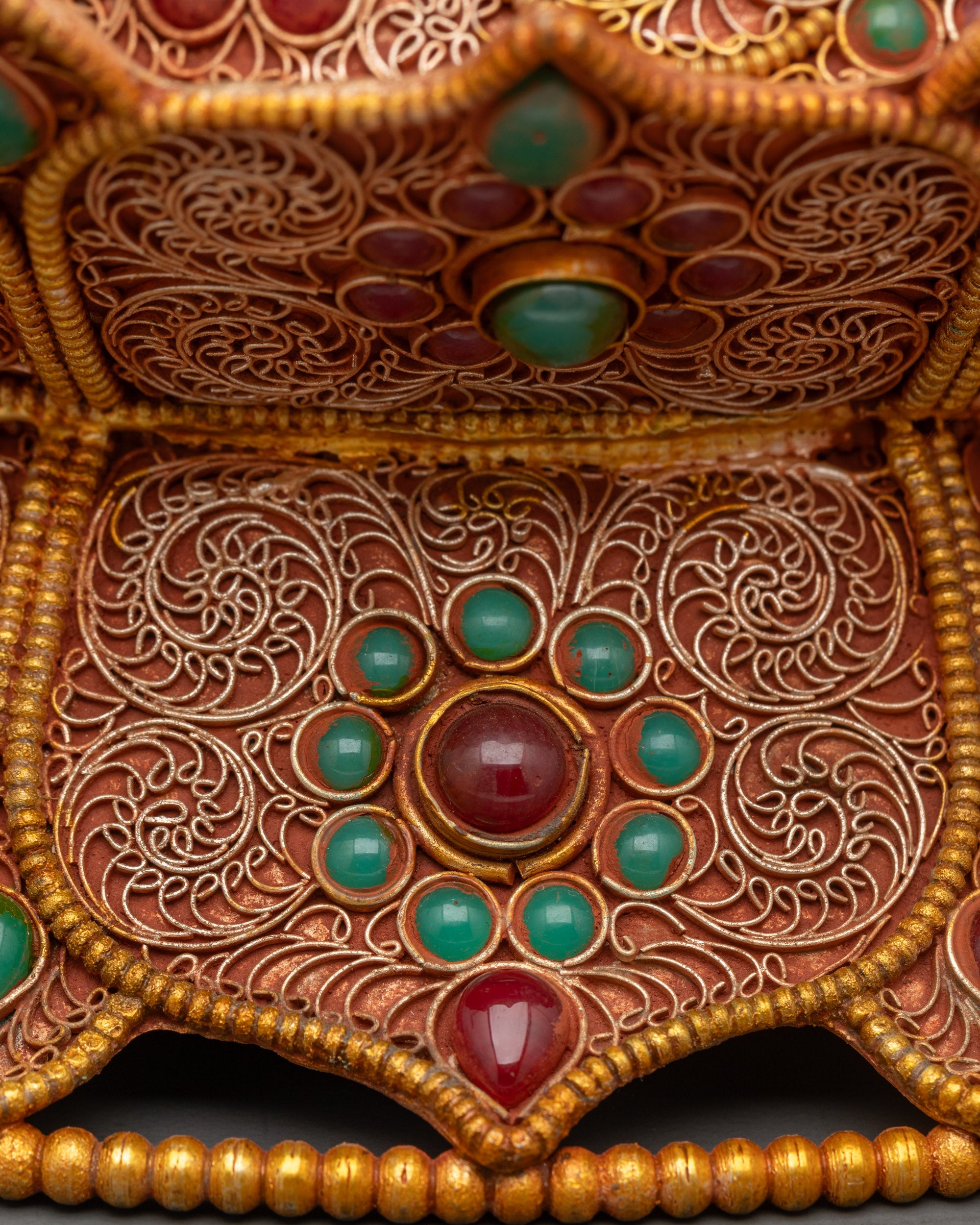 Buy Divine Copper Buddhist Stupa | Himalayan Handcrafted Sacred Relic