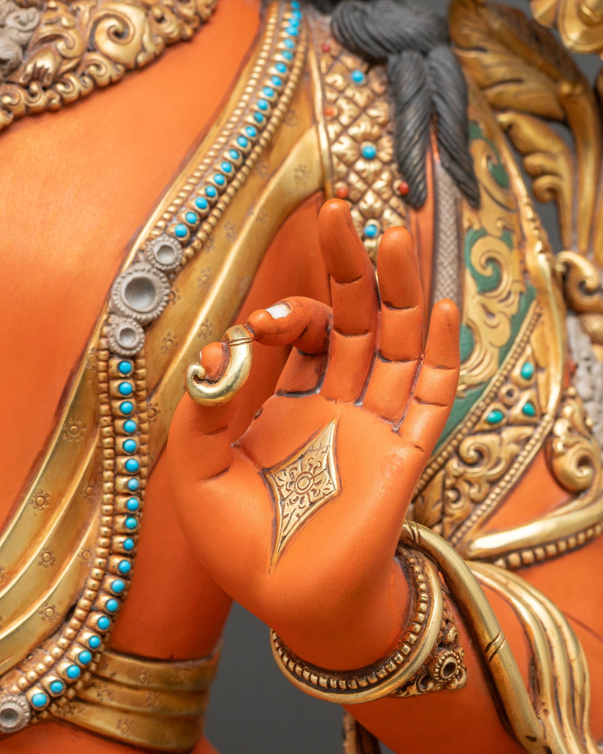 Grand Bodhisattva Manjushri Statue from Nepal | Buddhist Home Decor