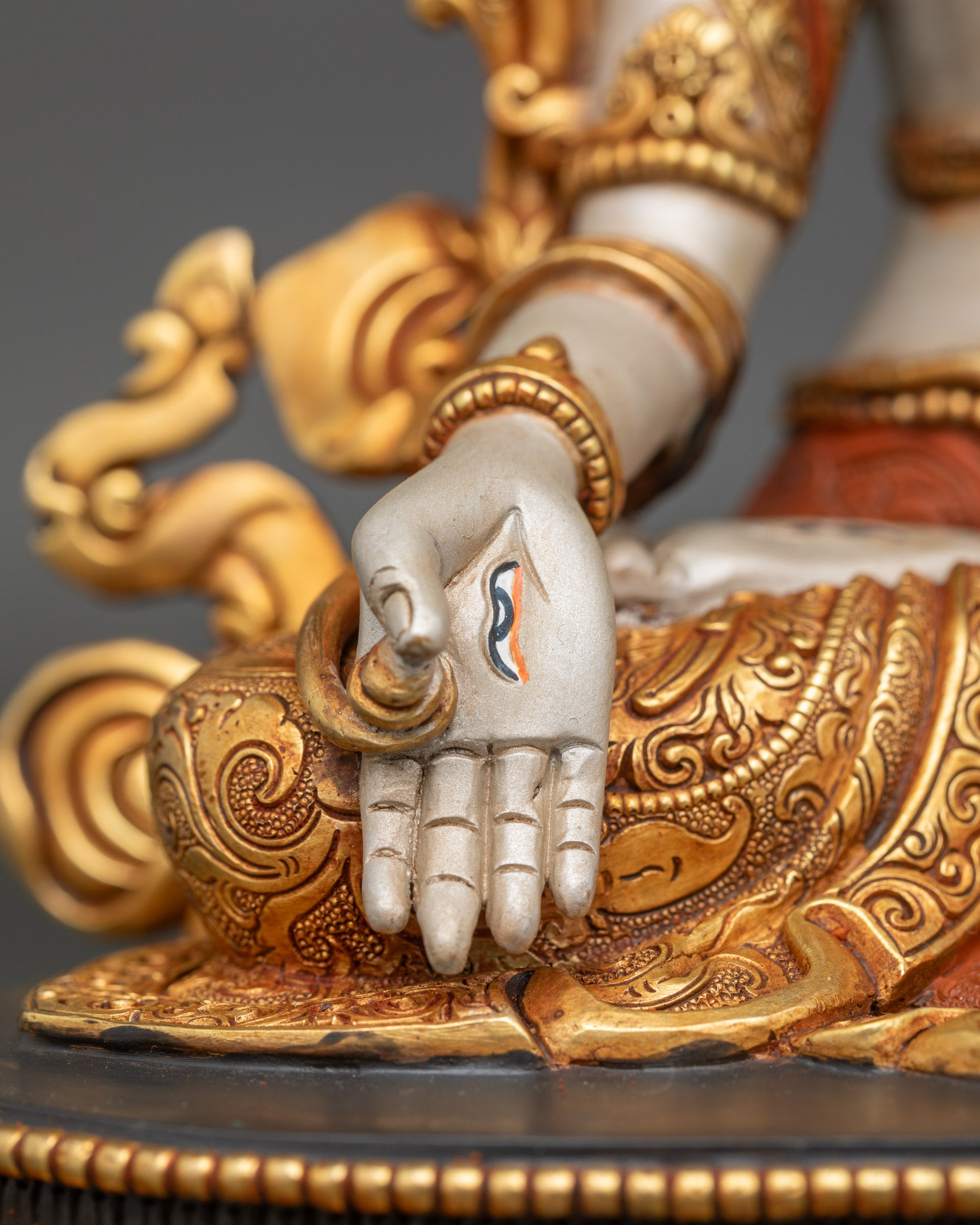 Traditional White Tara Statue | Masterfully Crafted by Artisans