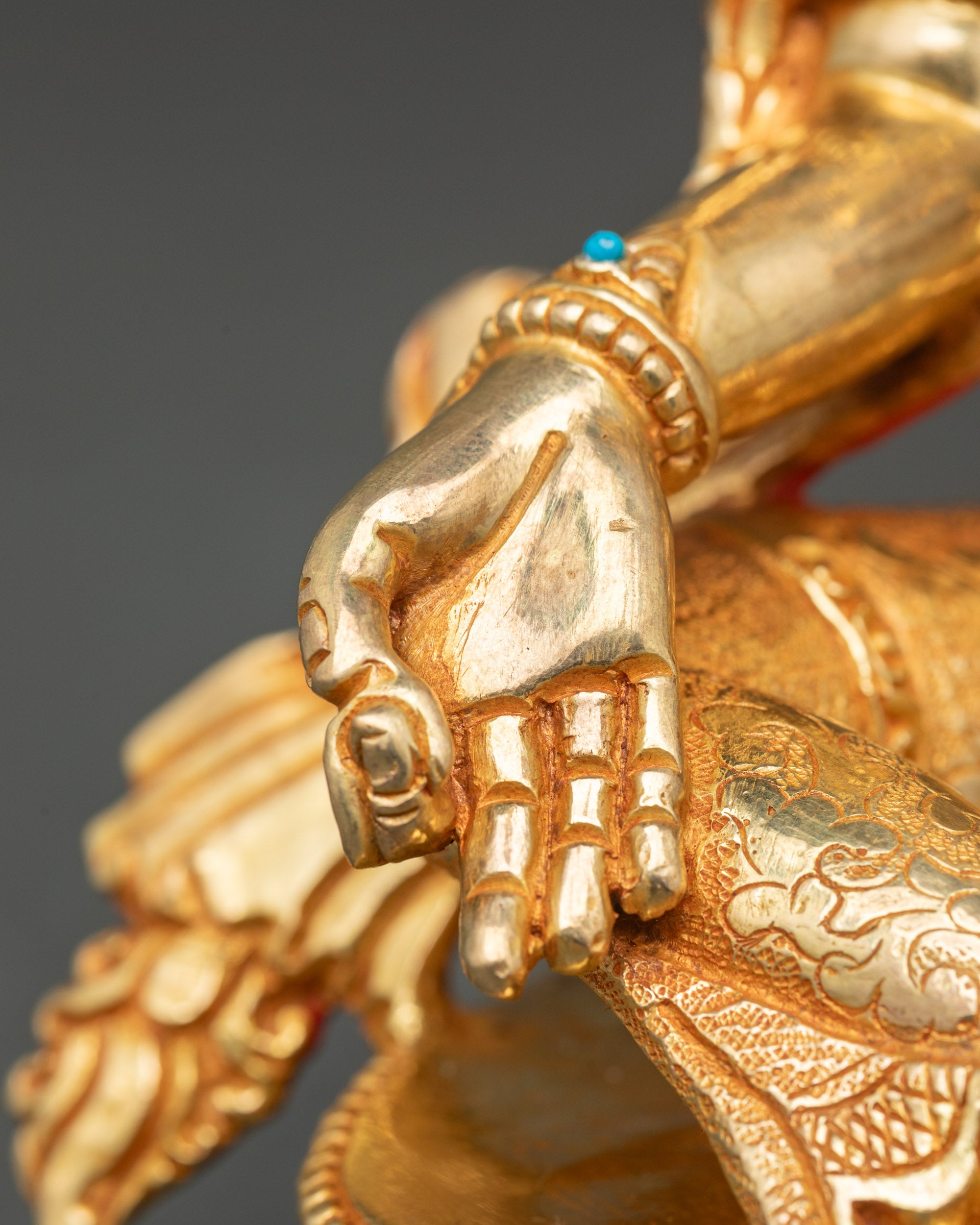 Handcrafted Green Tara Statue for Spiritual Growth and Inner Peace