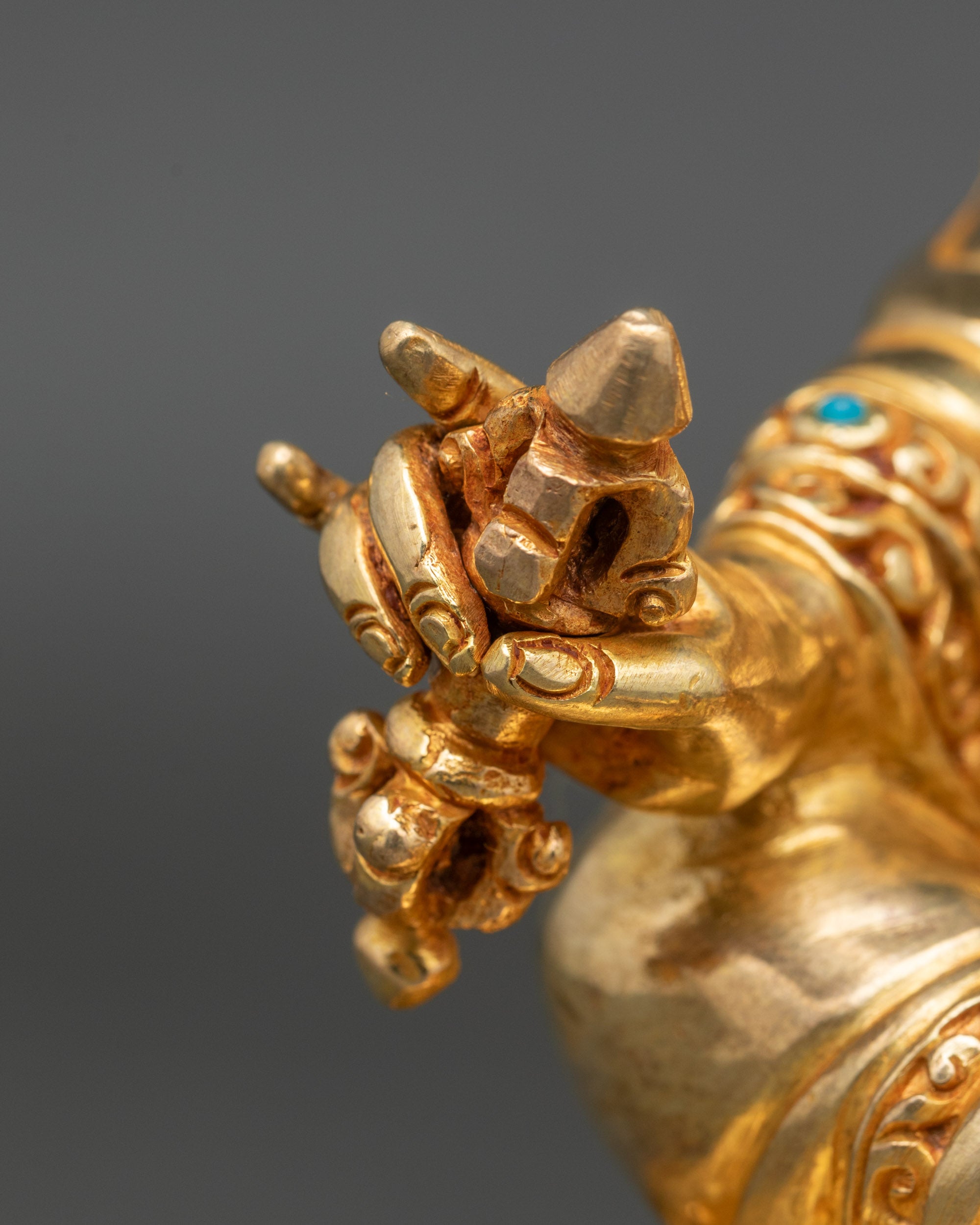 Guru Rinpoche Statue Handmade in Nepal | Tibetan Buddhist Protector