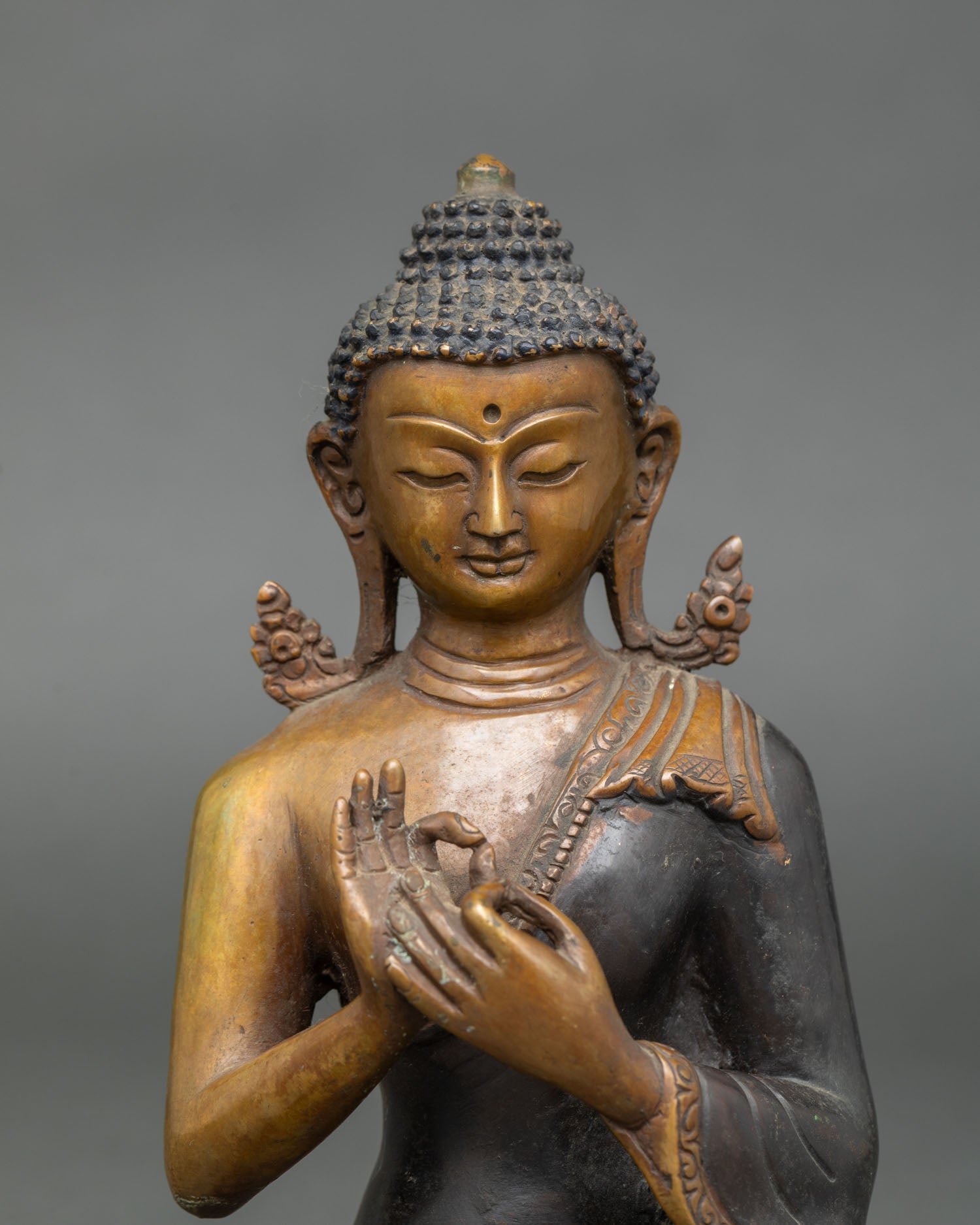 Five Dhyani Buddhas Statue | Himalayan Vajrayana Spiritual Altar Set