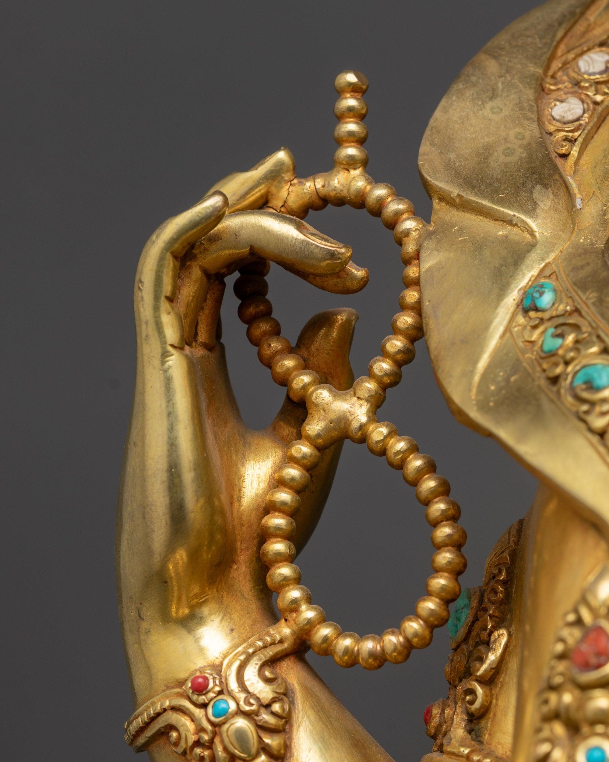 Handcrafted Chenrezig Statue | Four-Armed Bodhisattva Avalokiteshvara Idol