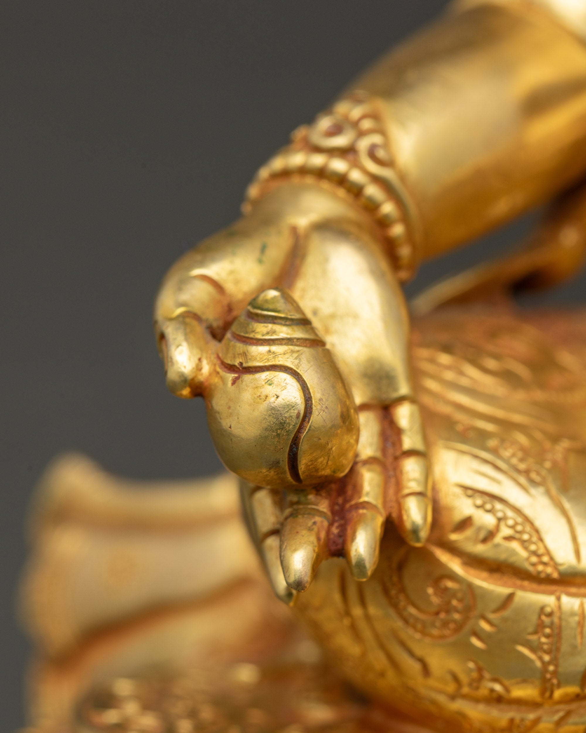 Dzambhala Statue | Tibetan God of Wealth Sculpture from Nepal