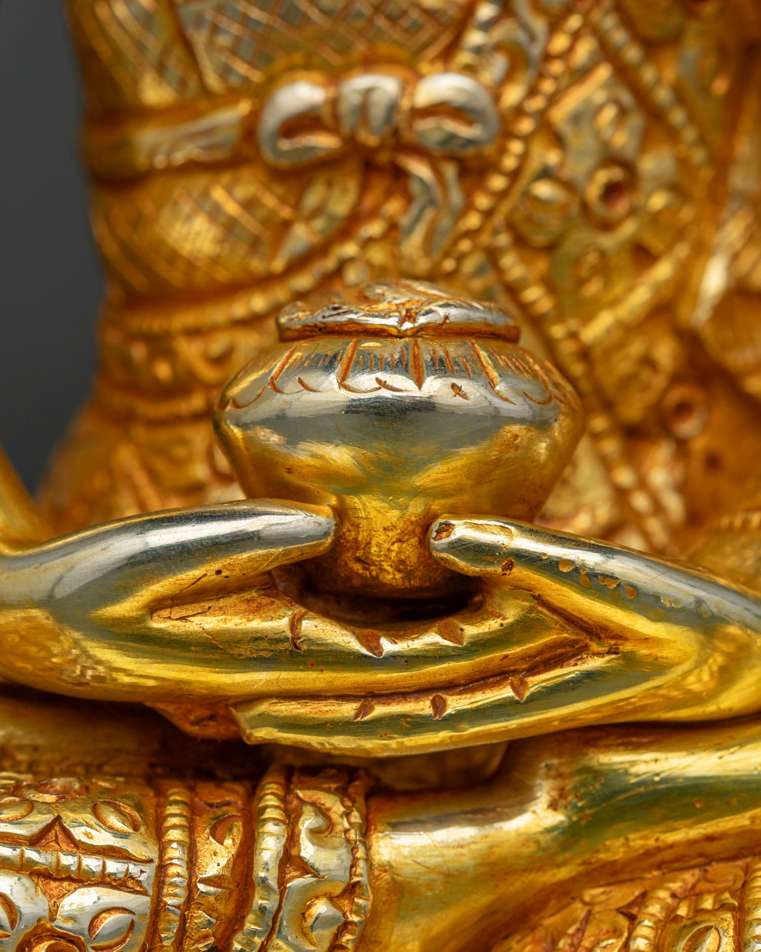 Three Buddha Statue Collection | 24K Gold Fire-Gilded Artwork