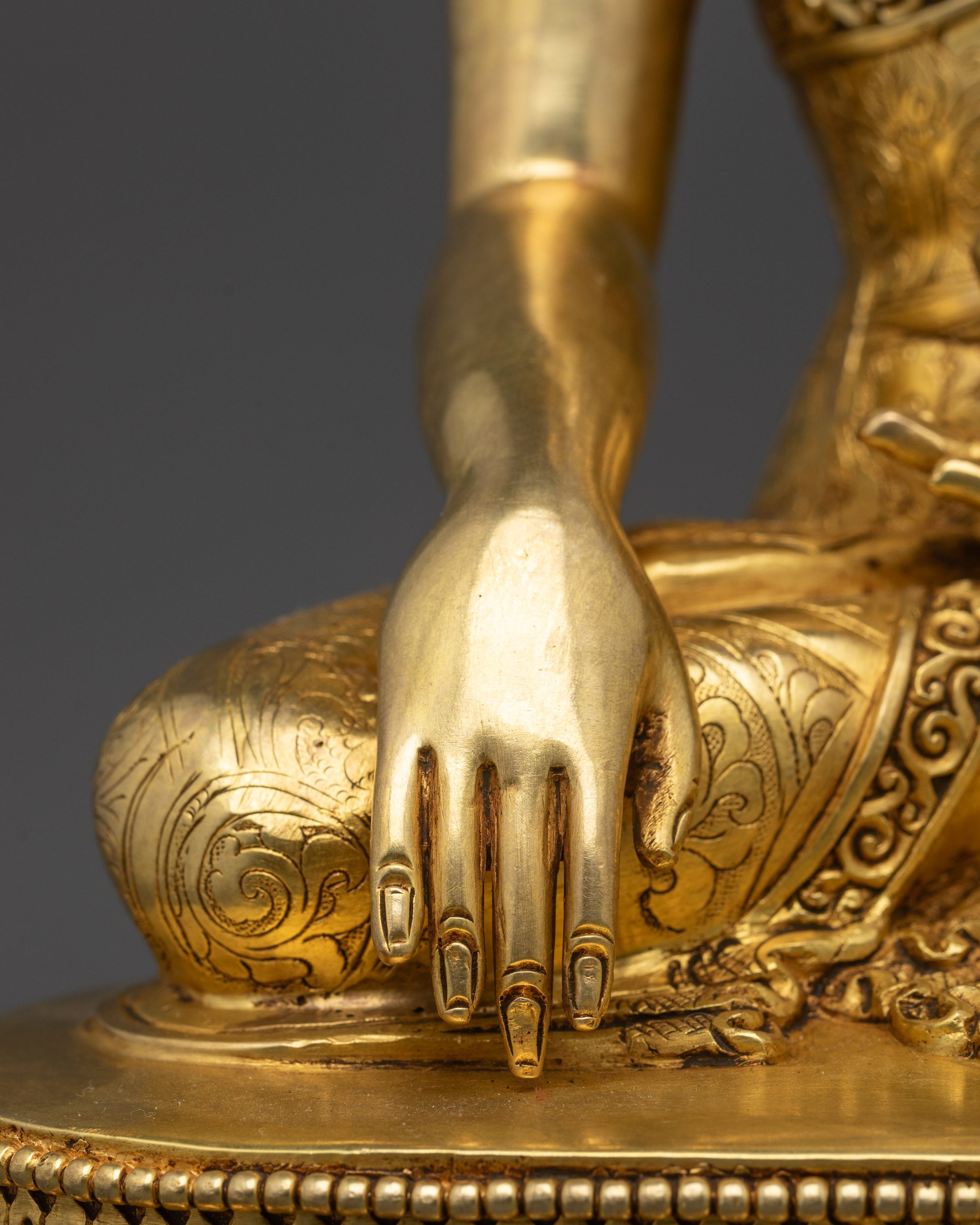 11" Mediating Shakyamuni Buddha Statue | Traditional Himalayan Artistry