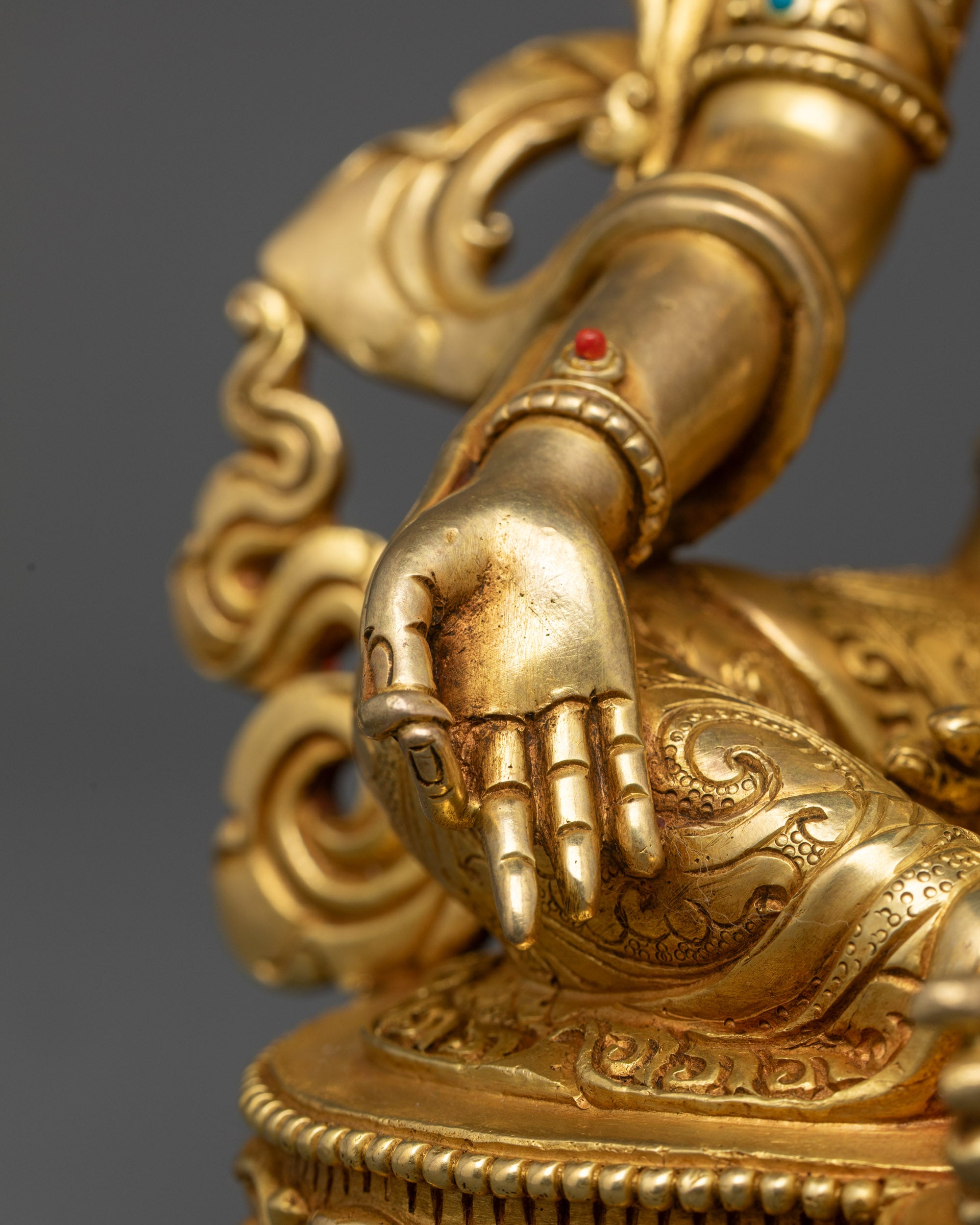 Mother Green Tara Statue | Lost Wax Casted Nepalese Spiritual Decor