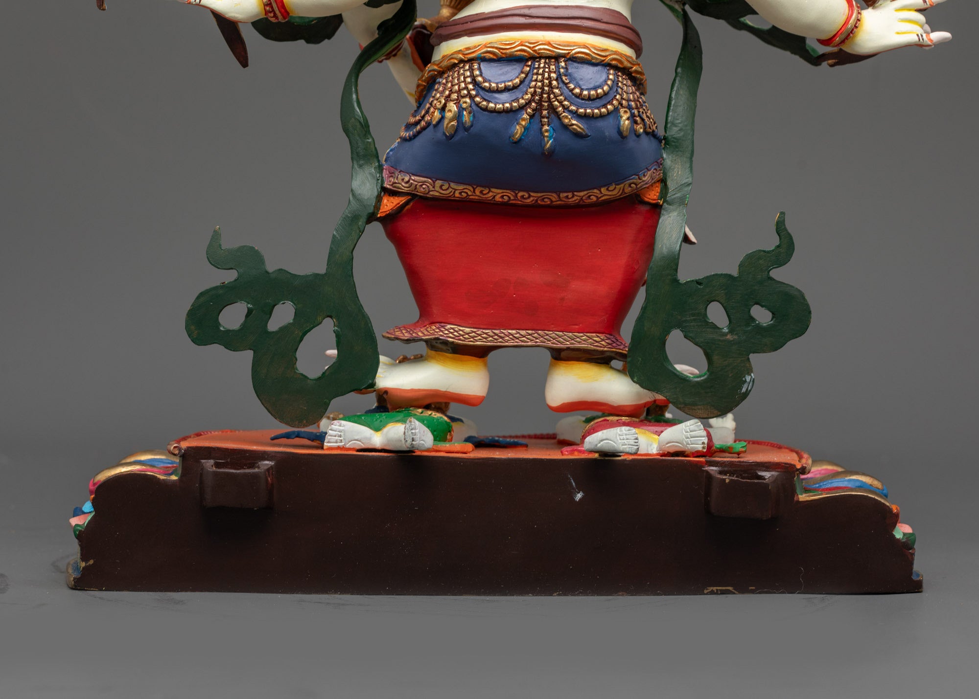 Sacred White Mahakala Statue | Vajrayana Buddhist Dharma Protector