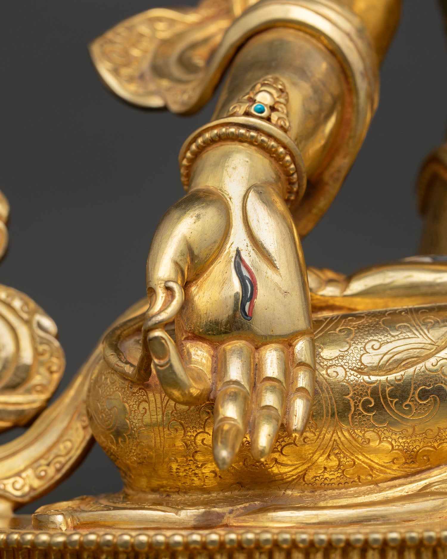 Saptalocana Tara Statue | 24K Gold Fire-Gilded Buddhist Icon