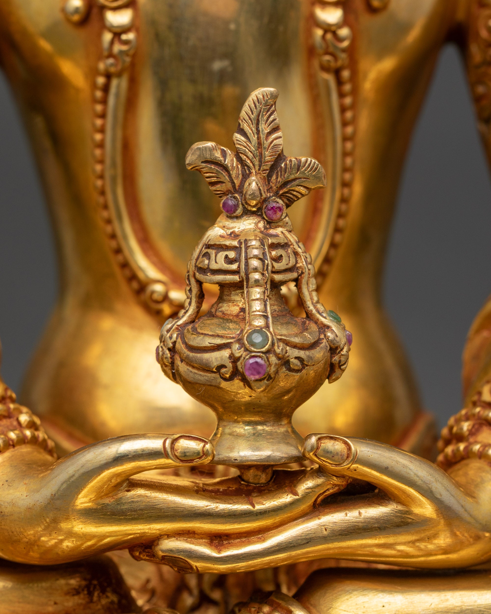 Handcrafted Statue of Lord Amitayus | Himalayan Sacred Artwork