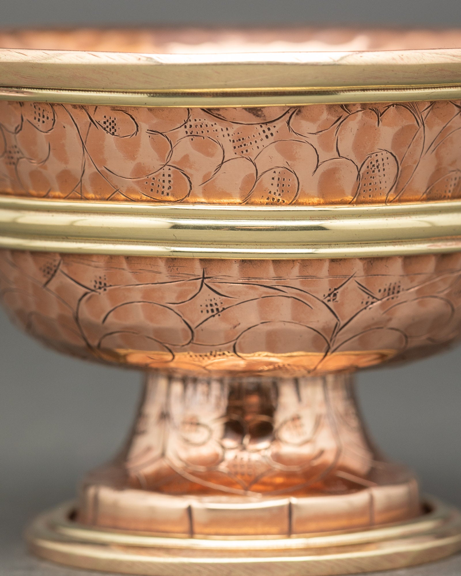 Handcrafted Water Offering Bowl Set for Buddhist Rituals