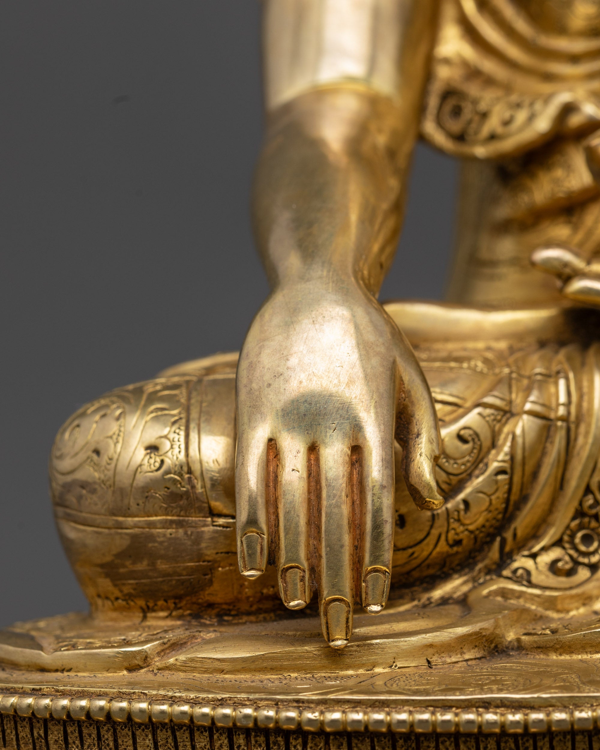 Tibetan Shakyamuni Buddha Statue | Traditional Himalayan Art Nepal